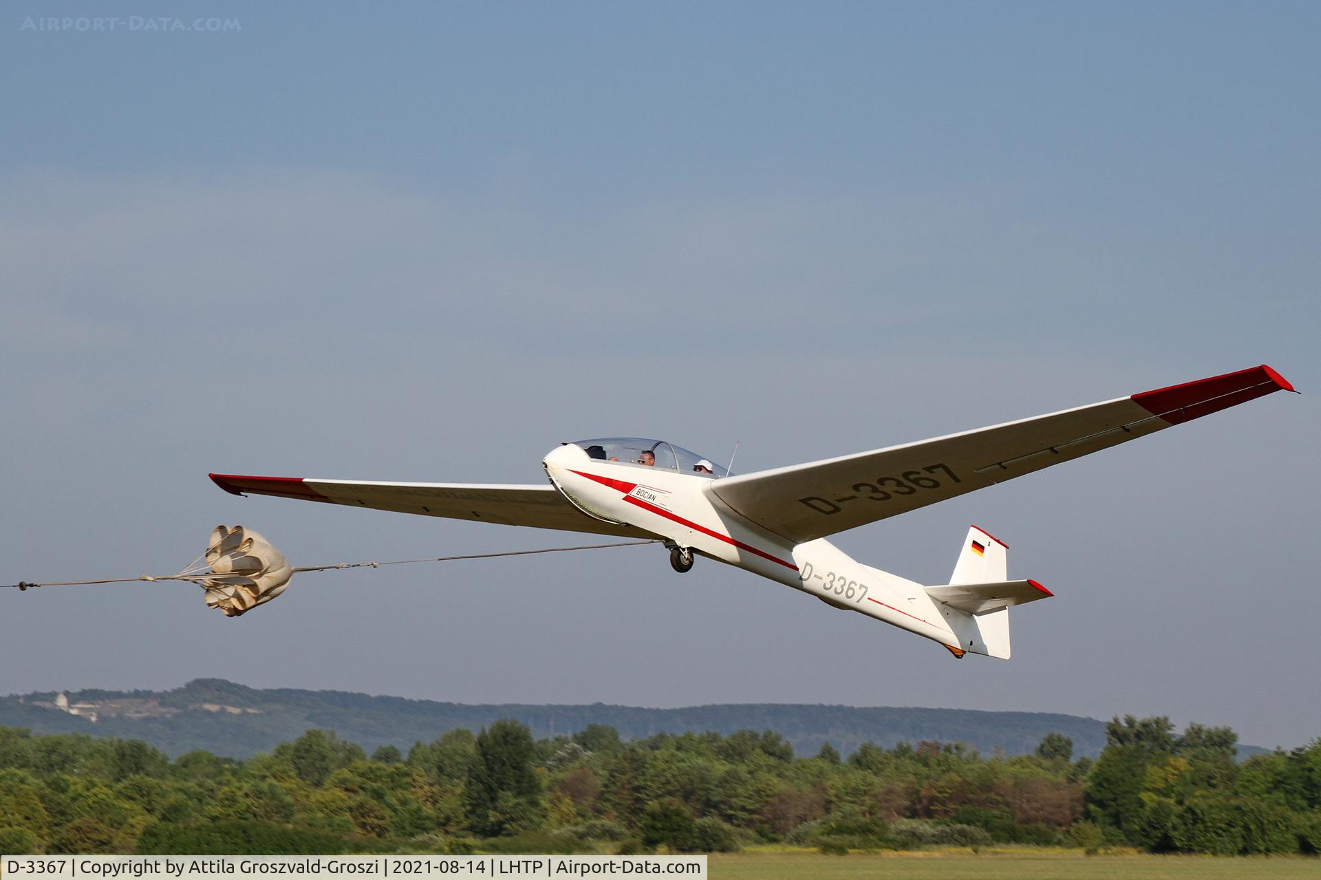 D-3367, 1971 PZL-Bielsko SZD-9bis Bocian 1E C/N P-547, LHTP - Tapolca Airport, Hungary