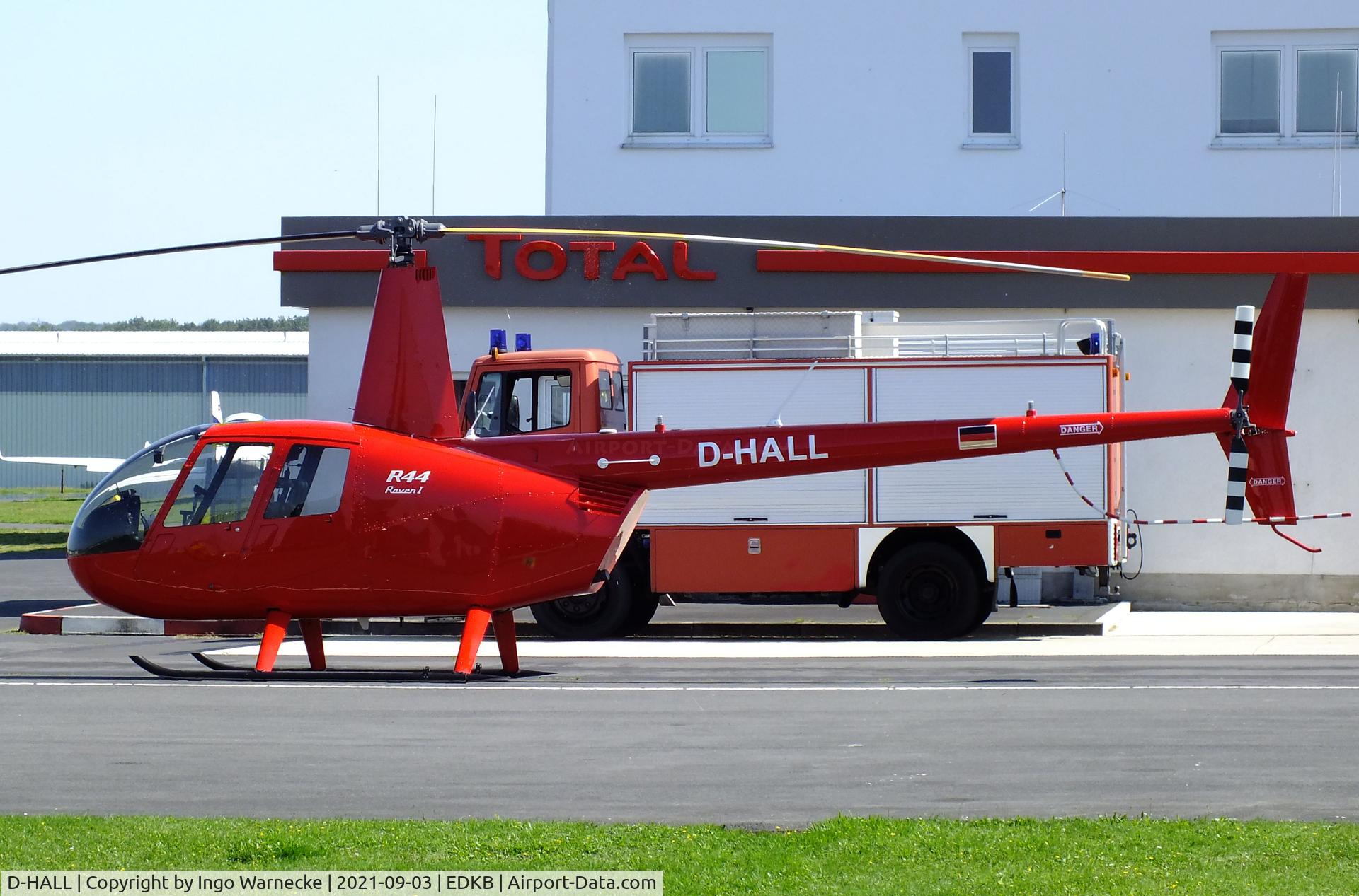 D-HALL, Robinson R44 Astro C/N 578, Robinson R44 Raven I at Bonn-Hangelar airfield during the 51st Grumman Fly-in 2021