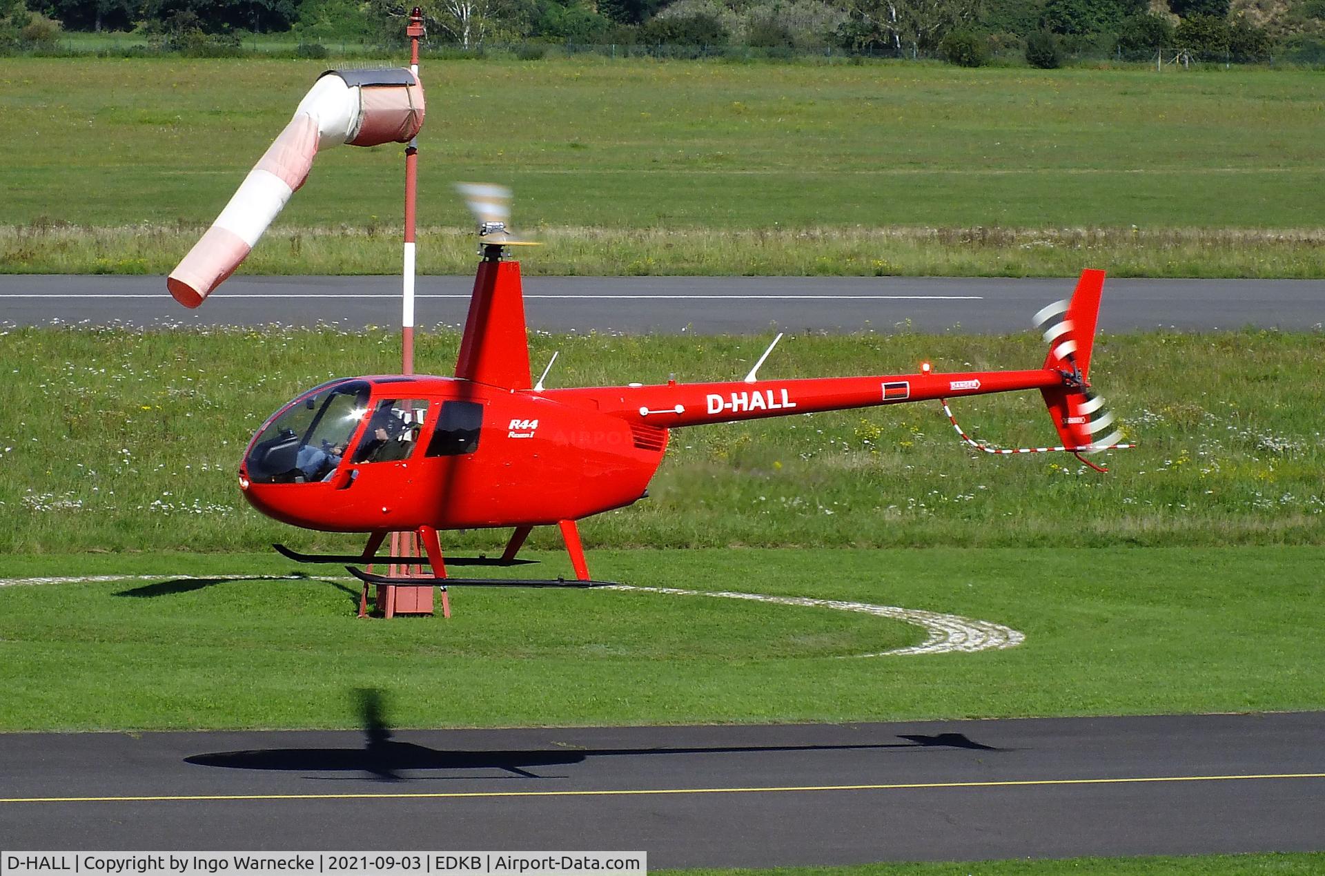 D-HALL, Robinson R44 Astro C/N 578, Robinson R44 Raven I at Bonn-Hangelar airfield during the 51st Grumman Fly-in 2021