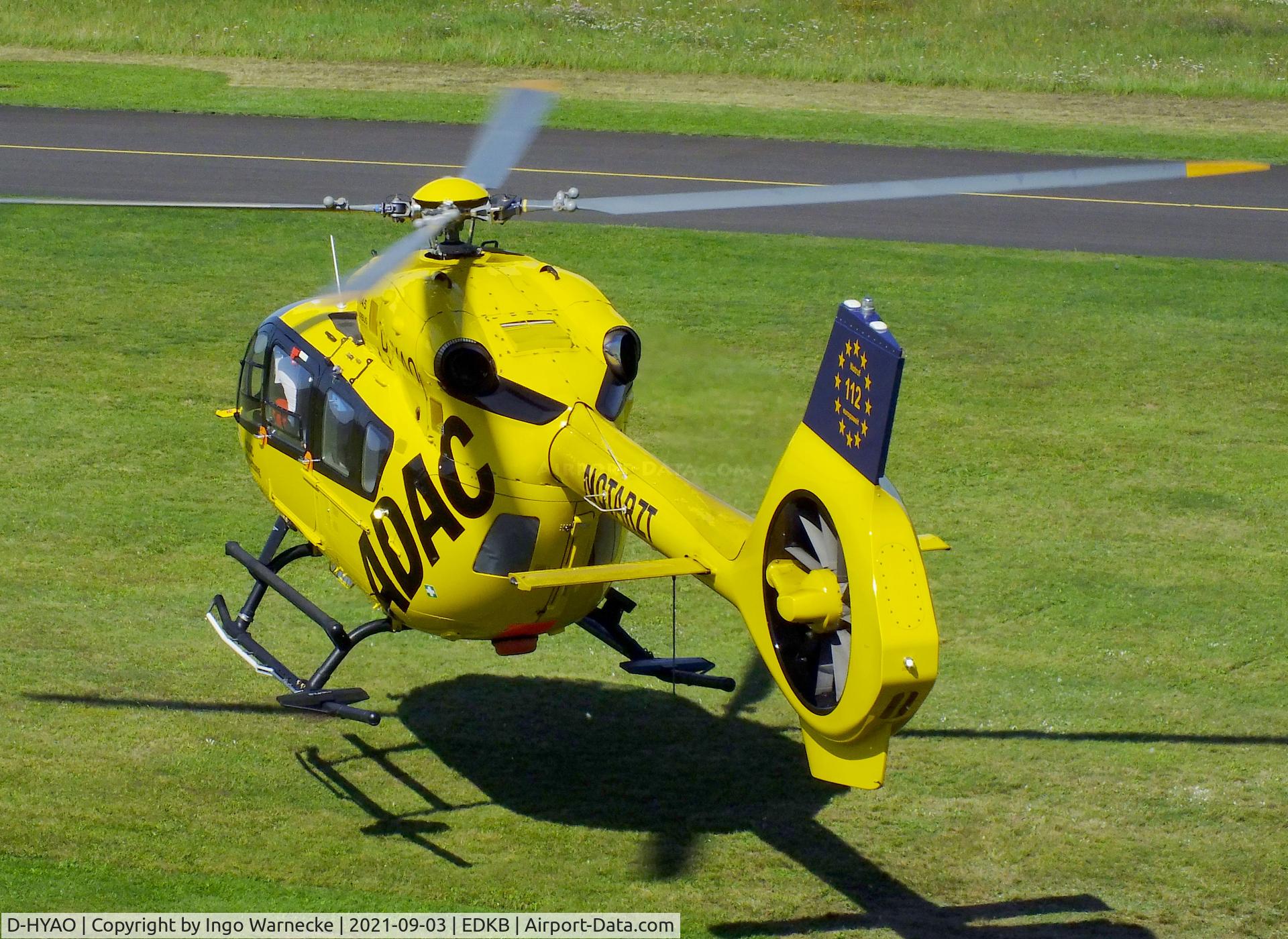 D-HYAO, 2017 Airbus Helicopters H-145 (BK-117D-2) C/N 20163, Airbus Helicopters H145 'Christoph 26' EMS-helicopter  of ADAC Luftrettung at Bonn-Hangelar airfield during the 51st Grumman Fly-in 2021
