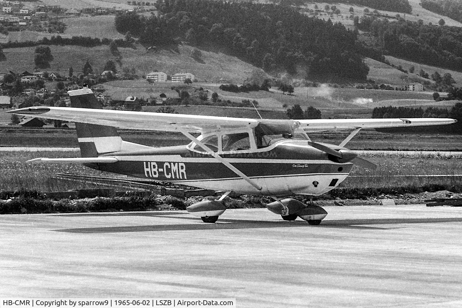 HB-CMR, 1964 Reims F172F C/N F1720086, At Berne. Crashed 1971-10-29 CFIT. Scanned from a b+W negative.