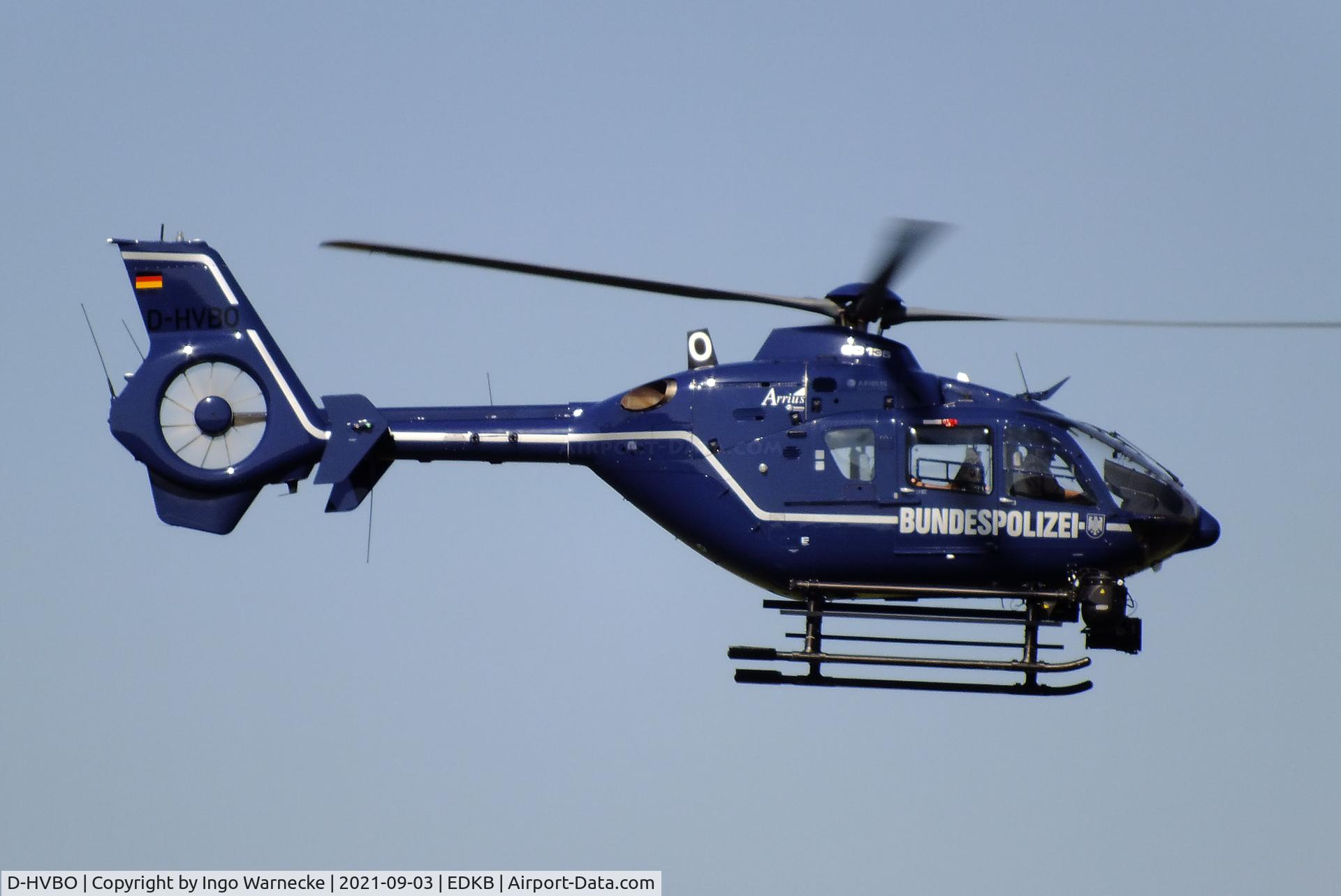 D-HVBO, 2002 Eurocopter EC 135T-2+ C/N 0263, Eurocopter EC135T-2+ of Bundespolizei (german federal police) at Bonn-Hangelar airfield during the Grumman Fly-in 2021