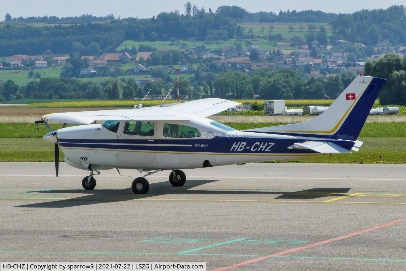 HB-CHZ, 1976 Cessna 210L Centurion C/N 210-61320, At Grenchen.