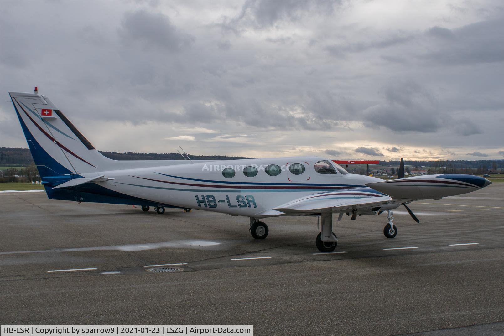 HB-LSR, 1973 Cessna 340 C/N 340-0180, At Grenchen