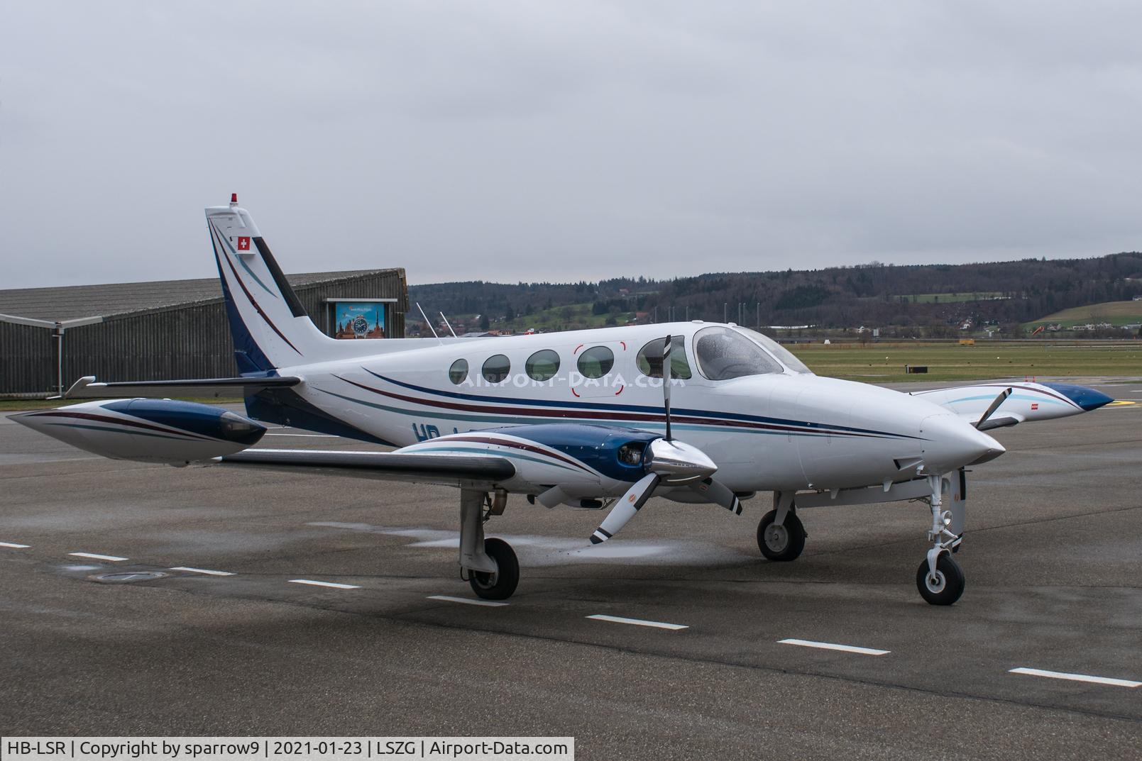 HB-LSR, 1973 Cessna 340 C/N 340-0180, At Grenchen