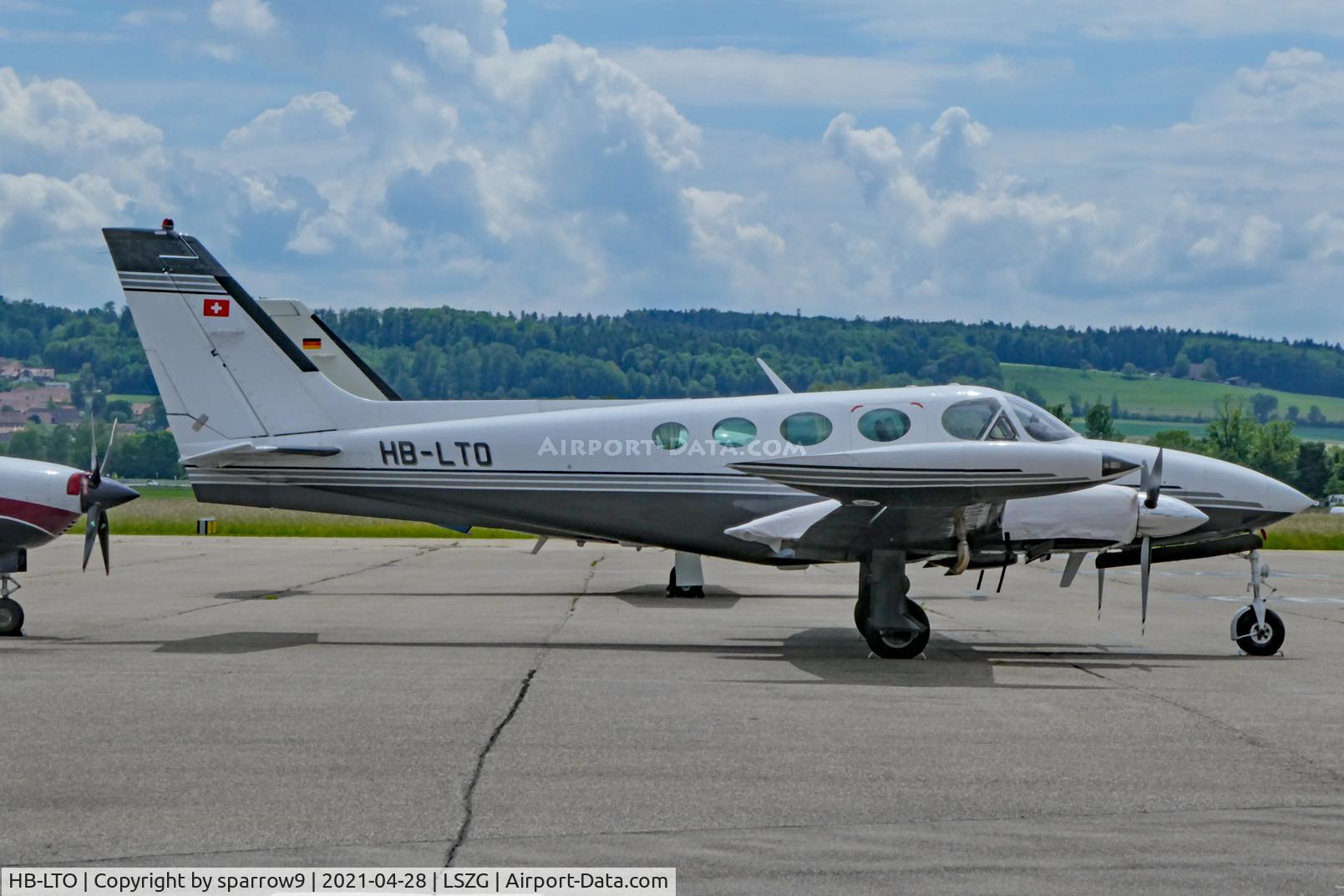 HB-LTO, Cessna 340A C/N 340A0921, At Grenchen
