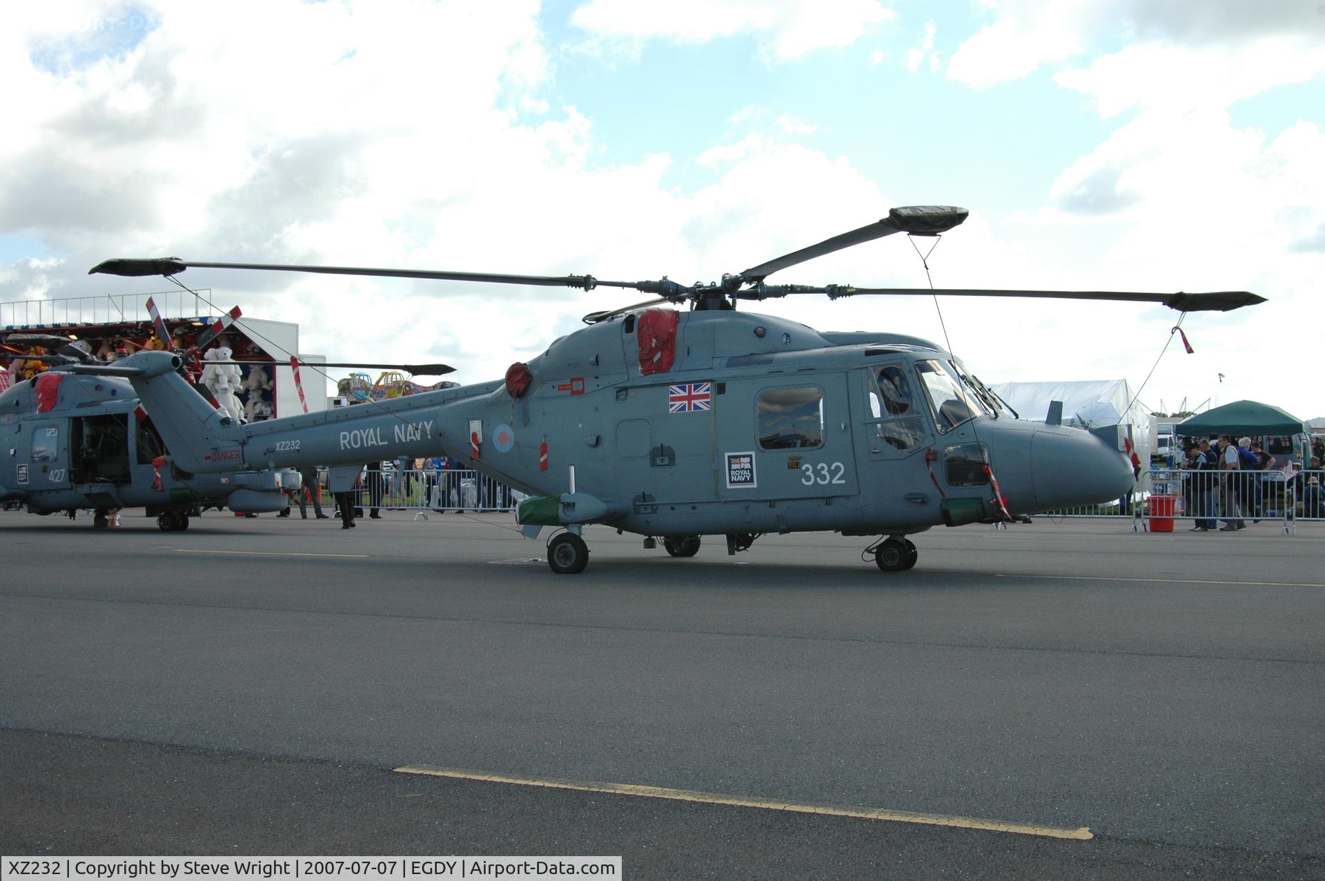 XZ232, 1977 Westland Lynx HAS.2 C/N 009, Yeovilton Air Day 2007 UK