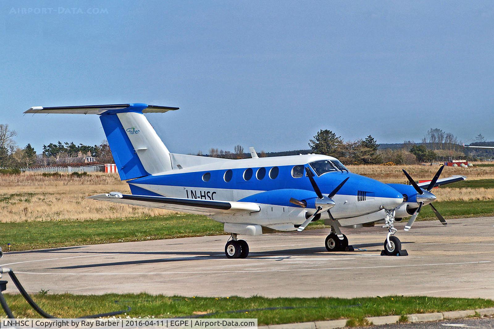 LN-HSC, 1980 Beech F90 King Air King Air C/N LA-88, LN-HSC   Beech F90 King Air [LA-88] Inverness (Dalcross)~G 11/04/2016