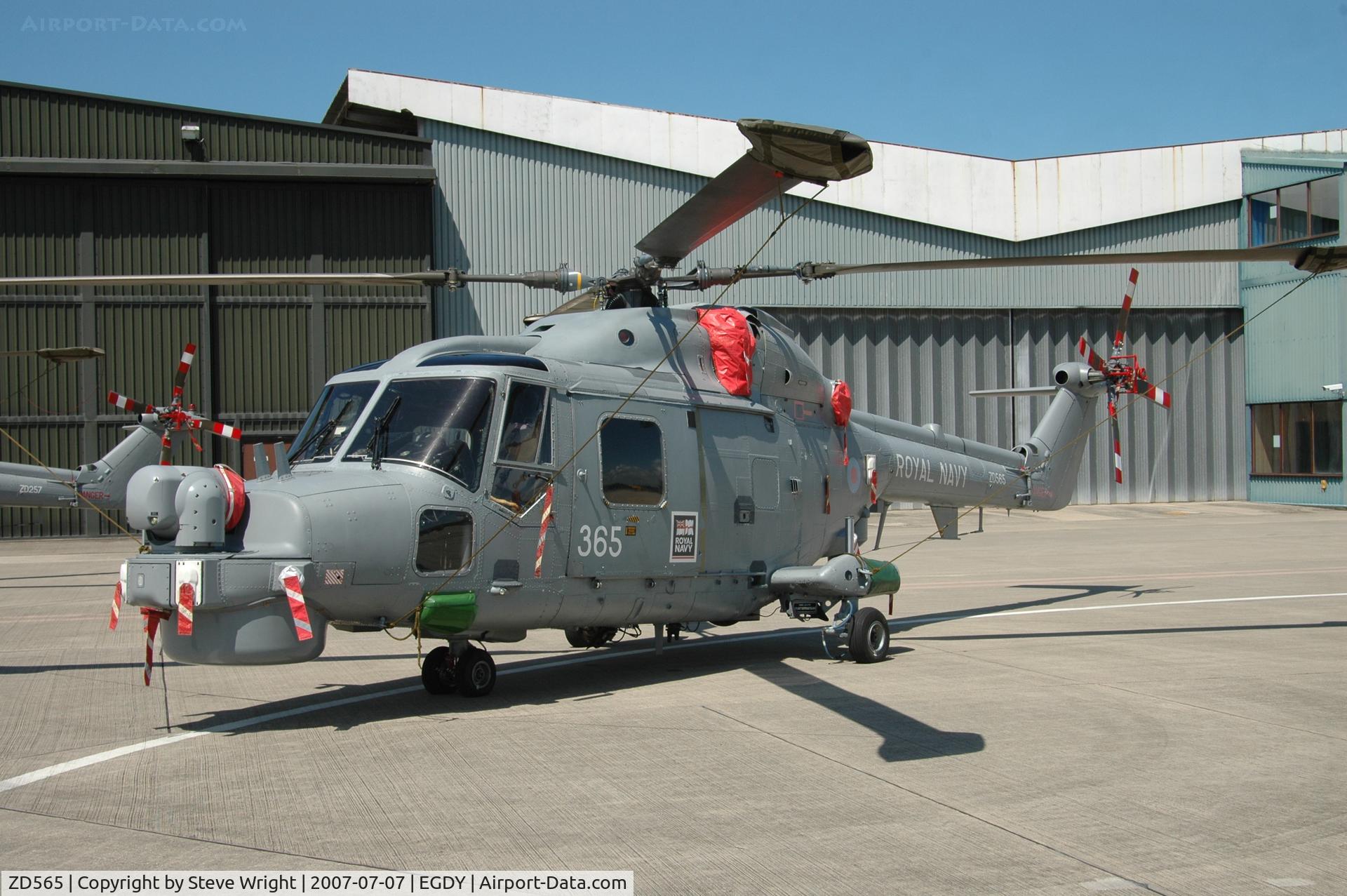 ZD565, 1985 Westland Lynx HMA.8DAS C/N 316, Yeovilton Air Day 2007 UK