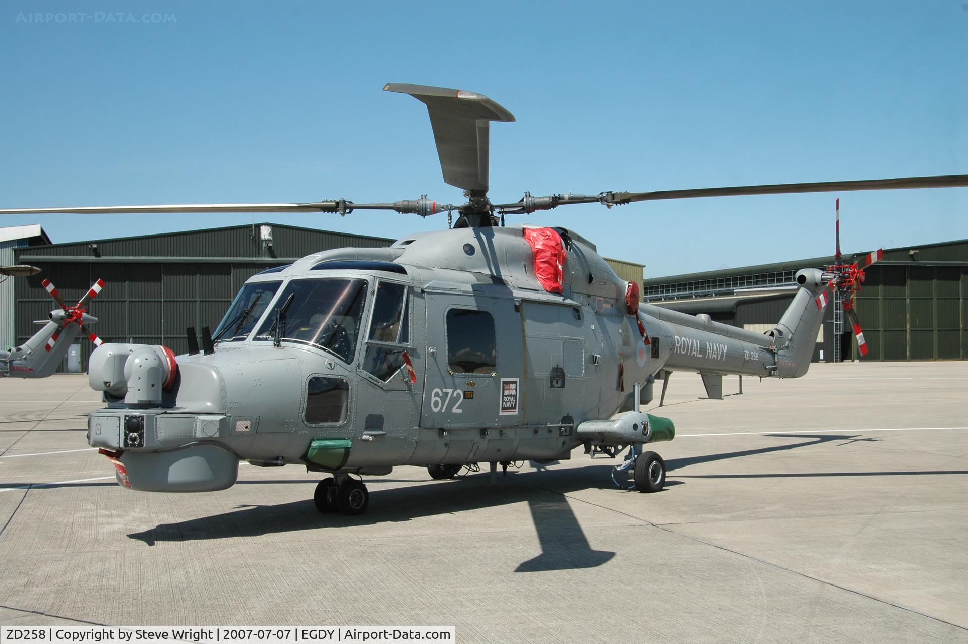 ZD258, 1983 Westland Lynx HMA.8 C/N 270, Yeovilton Air Day 2007 UK