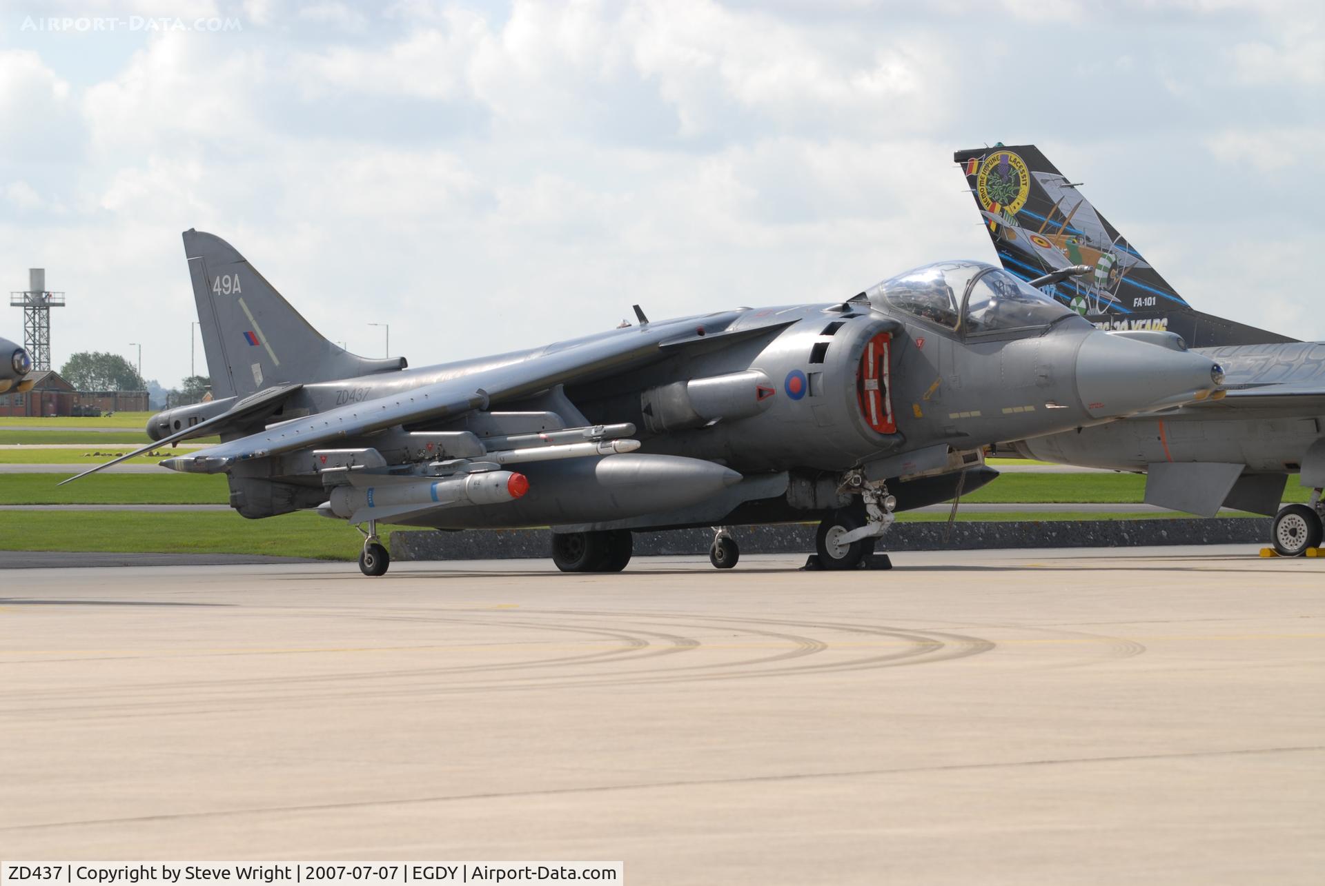 ZD437, British Aerospace Harrier GR.7 C/N P49, Yeovilton Air Day 2007 UK