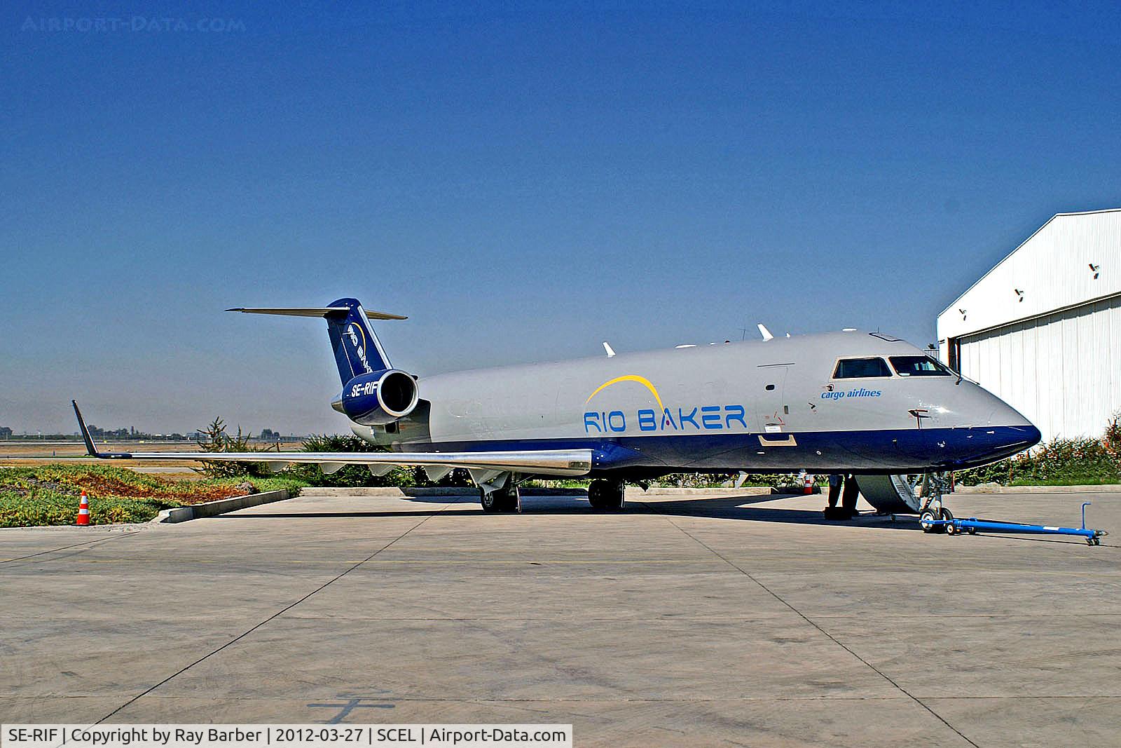 SE-RIF, 1996 Canadair CRJ-200LR (CL-600-2B19) C/N 7142, SE-RIF   Canadair CRJ-200ER [7142] (Rio Baker Cargo Airlines / West Atlantic) Santiago-Arturo Merino Benitez Int'l~CC 27/03/2012