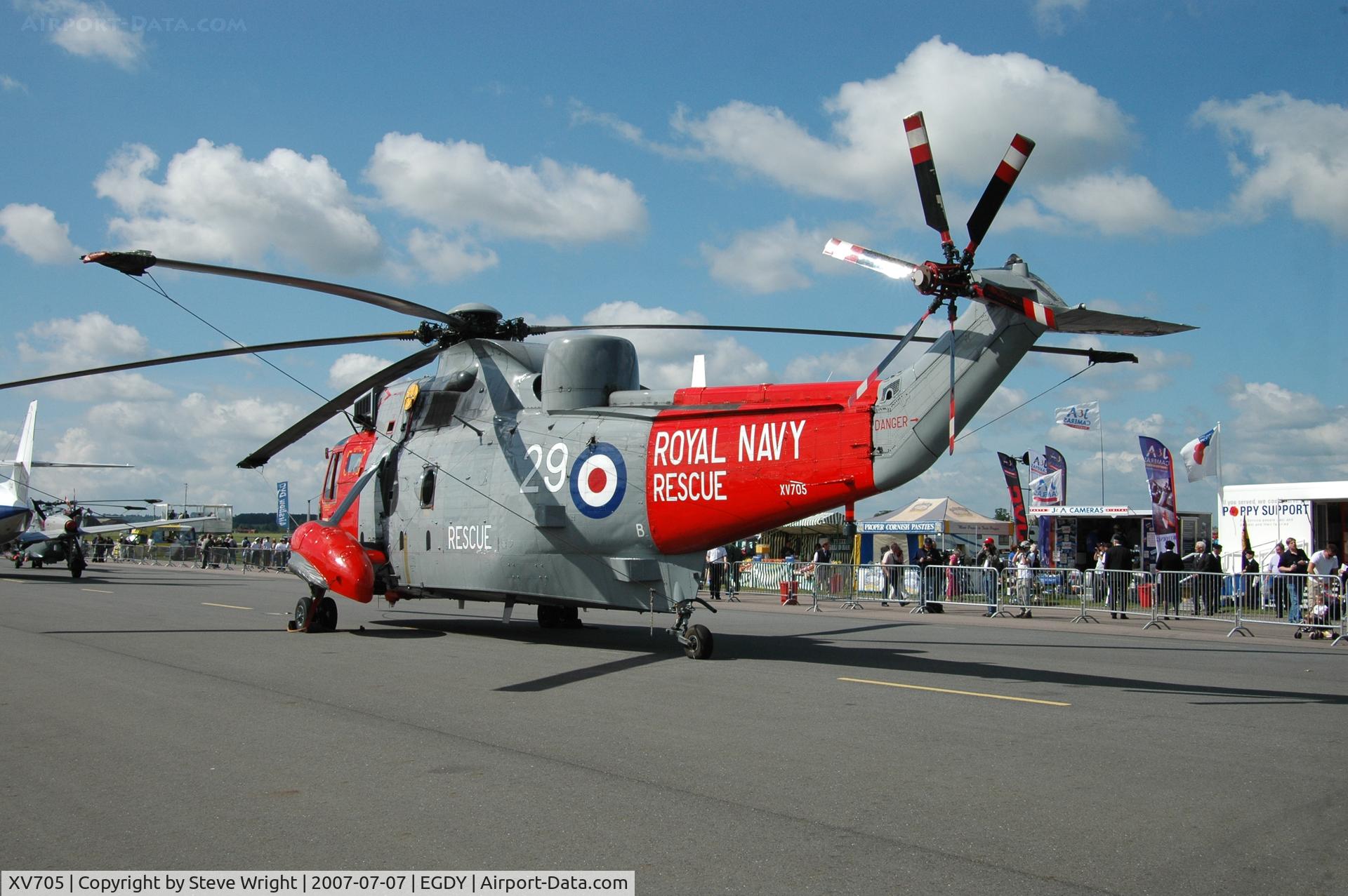 XV705, 1971 Westland Sea King HU.5SAR C/N WA676, Yeovilton Air Day 2007 UK