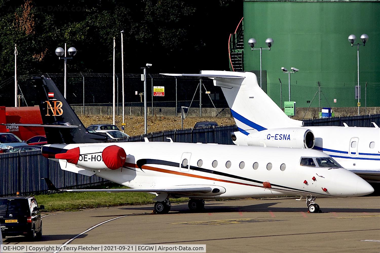 OE-HOP, 2006 Israel Aircraft Industries Gulfstream 200 C/N 150, At Luton