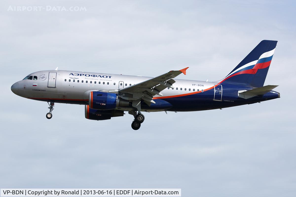 VP-BDN, 2003 Airbus A319-111 C/N 2072, at fra