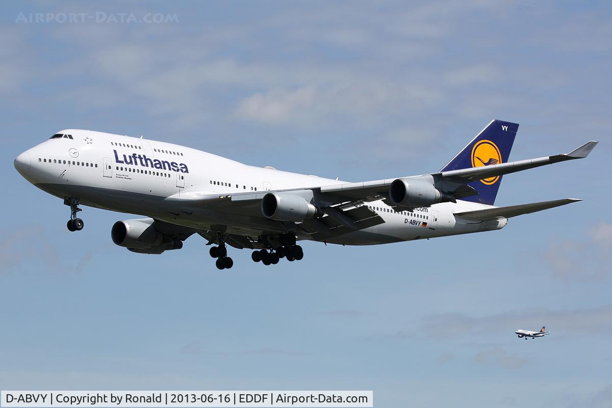 D-ABVY, 2000 Boeing 747-430 C/N 29869, at fra