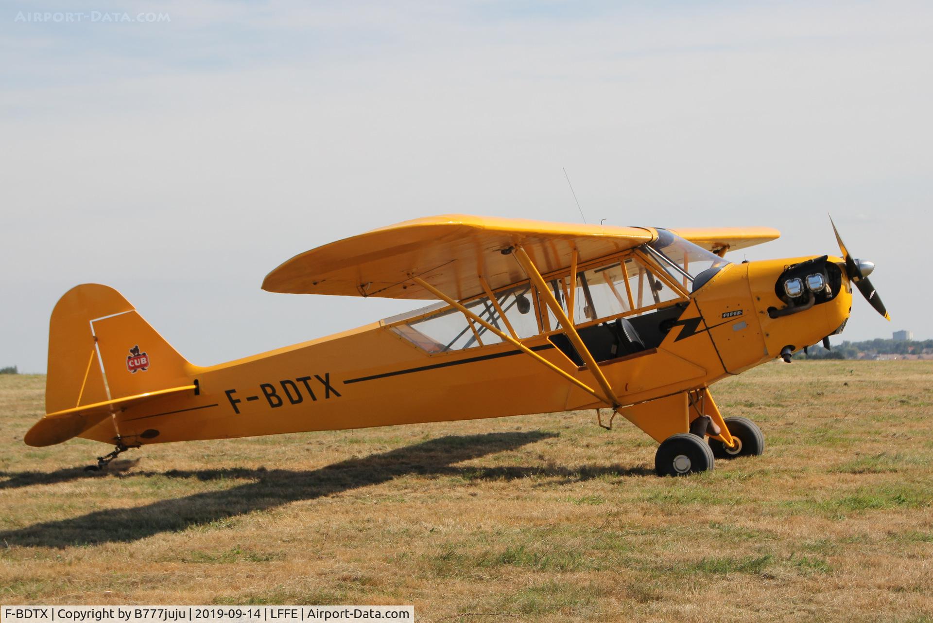 F-BDTX, 1944 Piper L-4J Grasshopper (J3C-65D) C/N 12804, at Enghien
