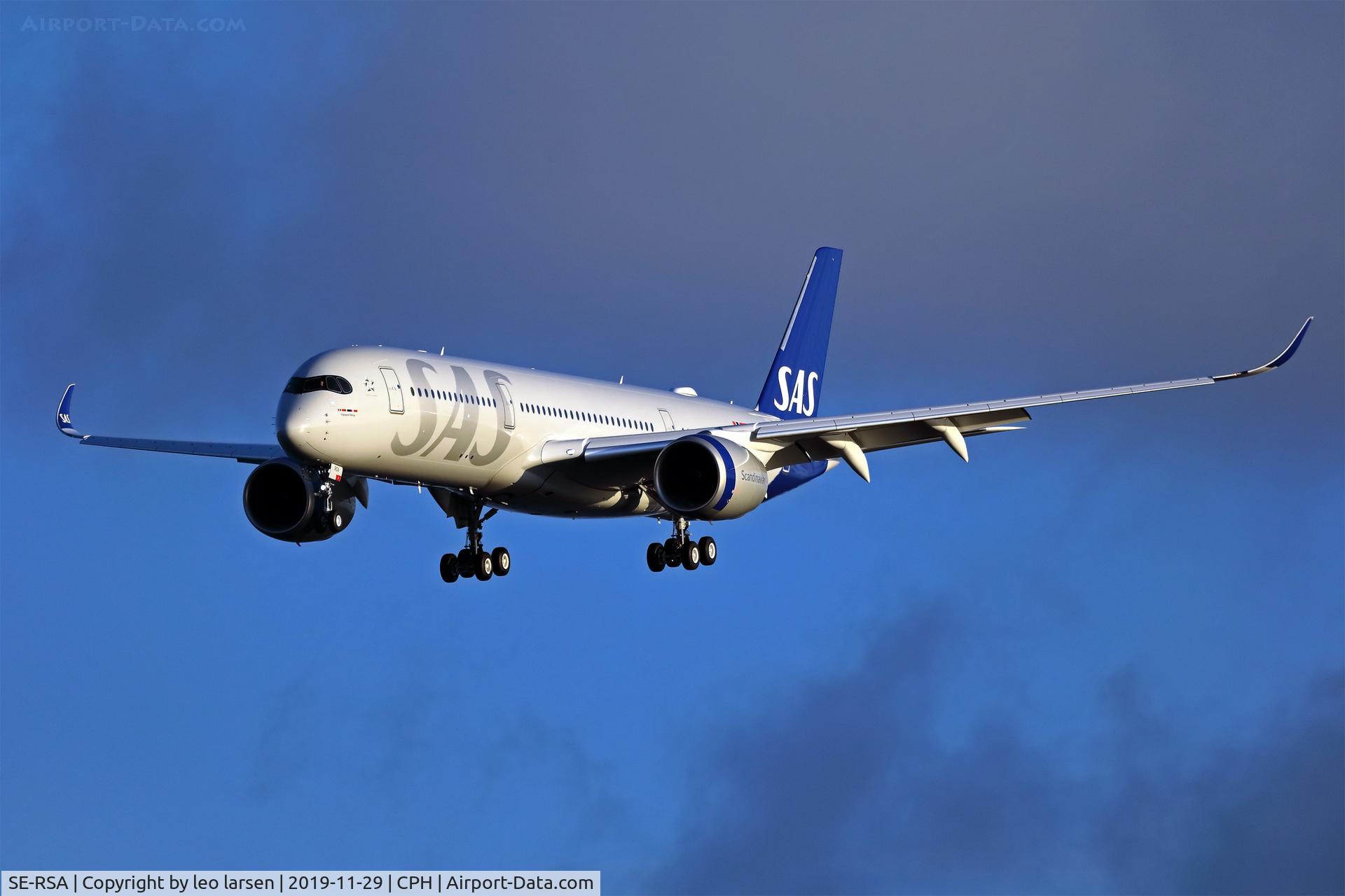 SE-RSA, 2019 Airbus A350-941 C/N 358, Copenhagen 29.11.2019