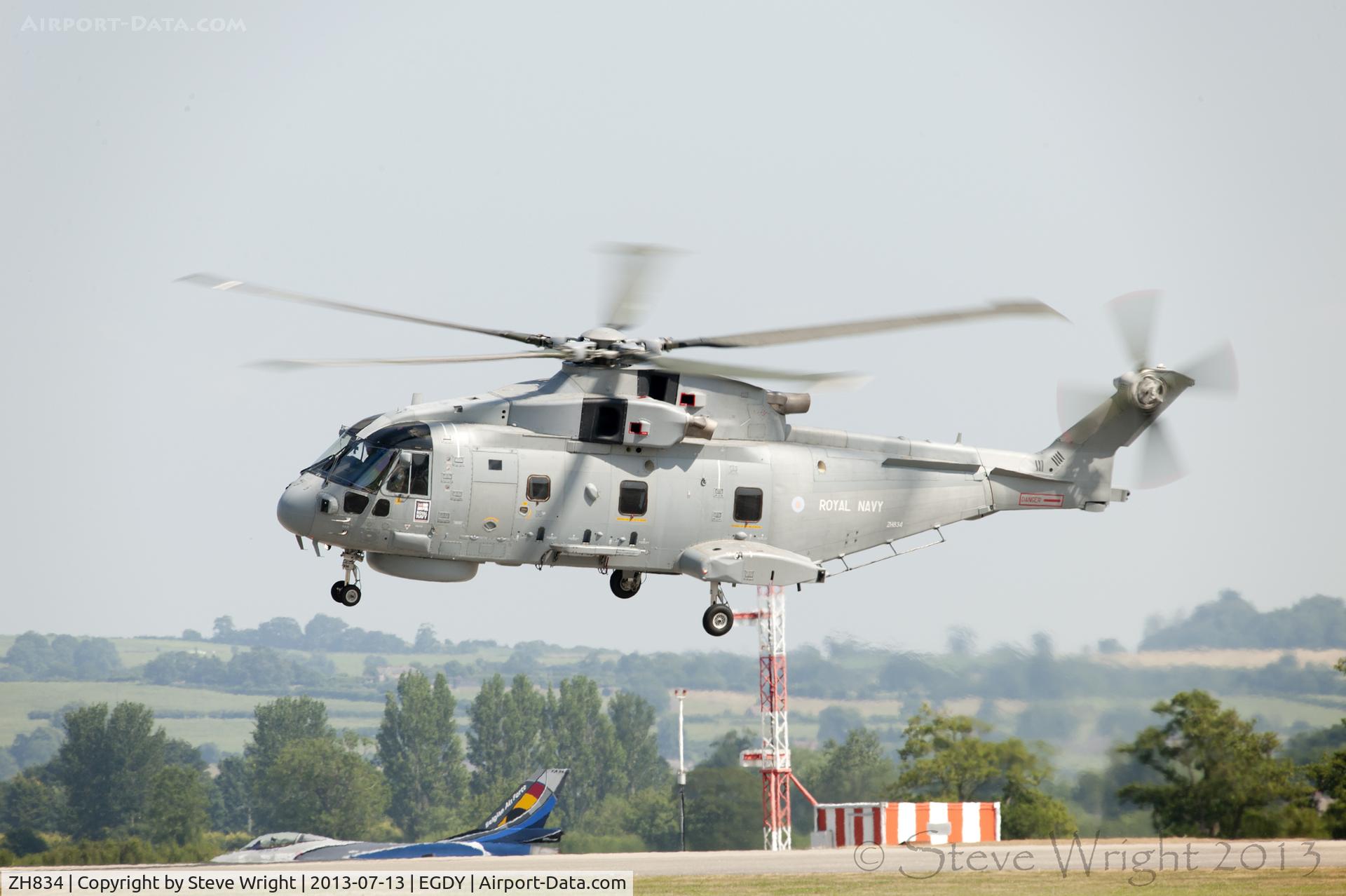 ZH834, AgustaWestland EH-101 Merlin HM.2 C/N 50065/RN14/MCSP07, RNAS Yeovilton Air Day 2013 UK