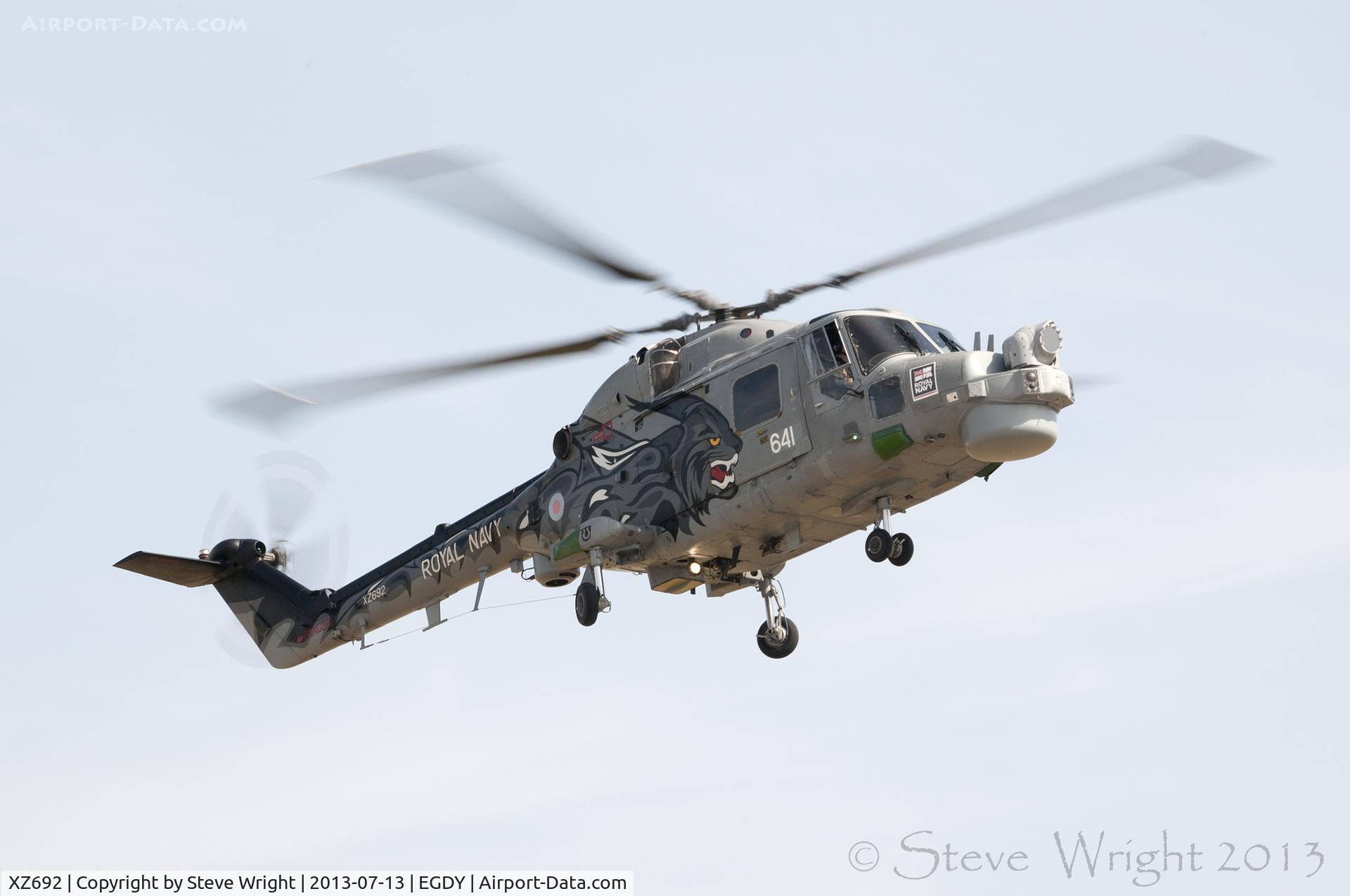 XZ692, 1979 Westland Lynx HMA.8SRU C/N 121, RNAS Yeovilton Air Day 2013 UK
