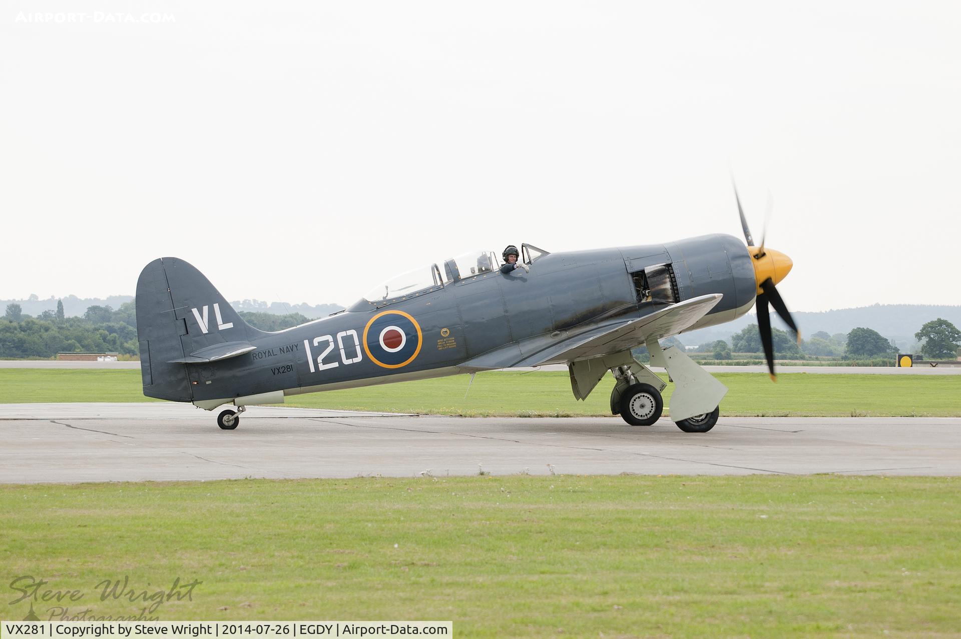 VX281, 1949 Hawker Sea Fury T.20 C/N ES.3615, RNAS Yeovilton Air Day 2014 UK