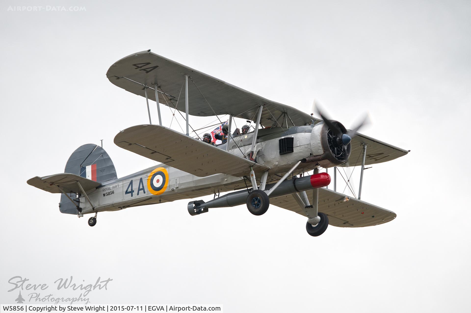 W5856, 1941 Fairey Swordfish 1 C/N B3593, RNAS Yeovilton Air Day 2015 UK