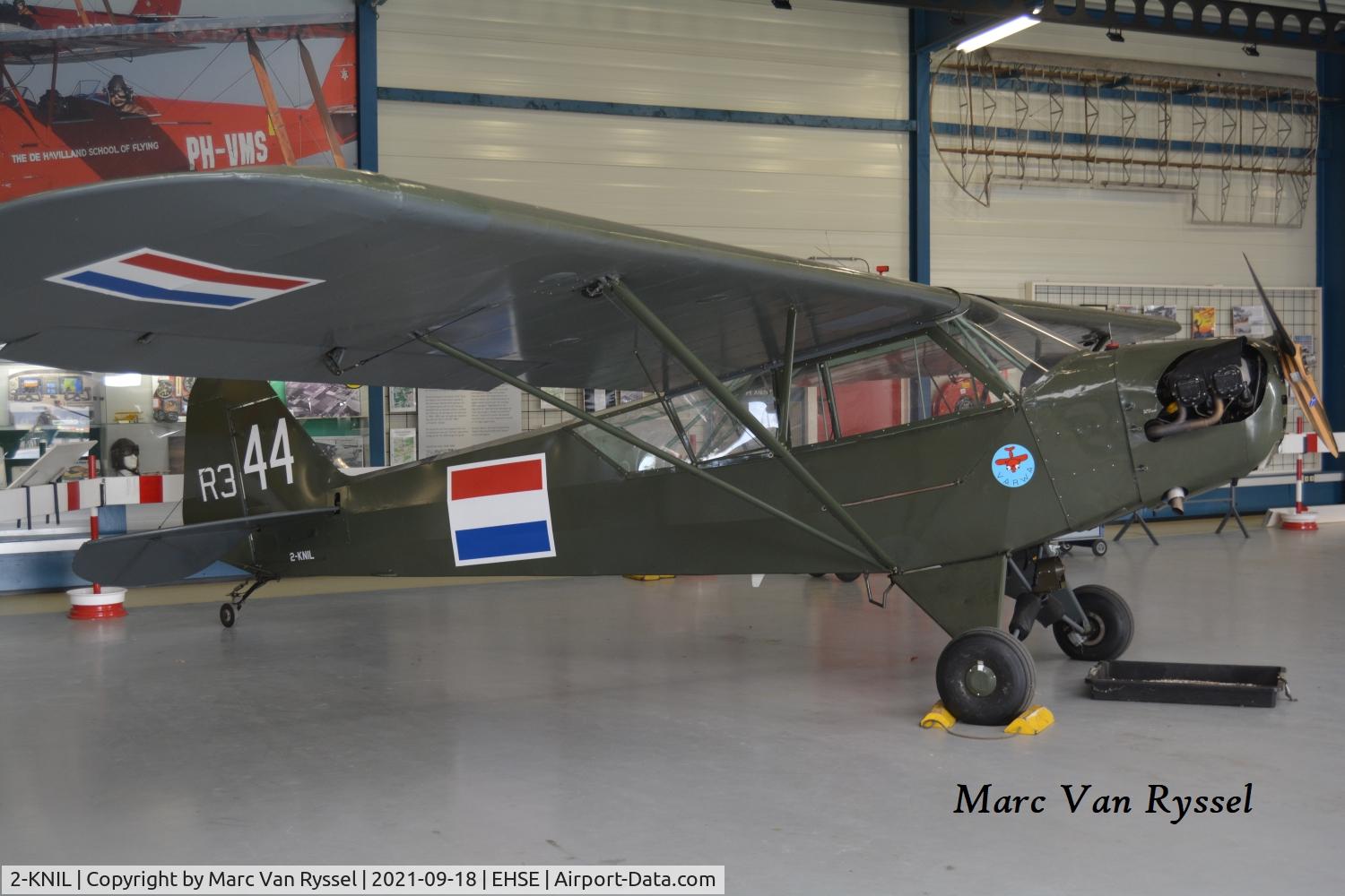 2-KNIL, 1943 Piper L-4H Grasshopper (J3C-65D) C/N 11990, At Seppe.