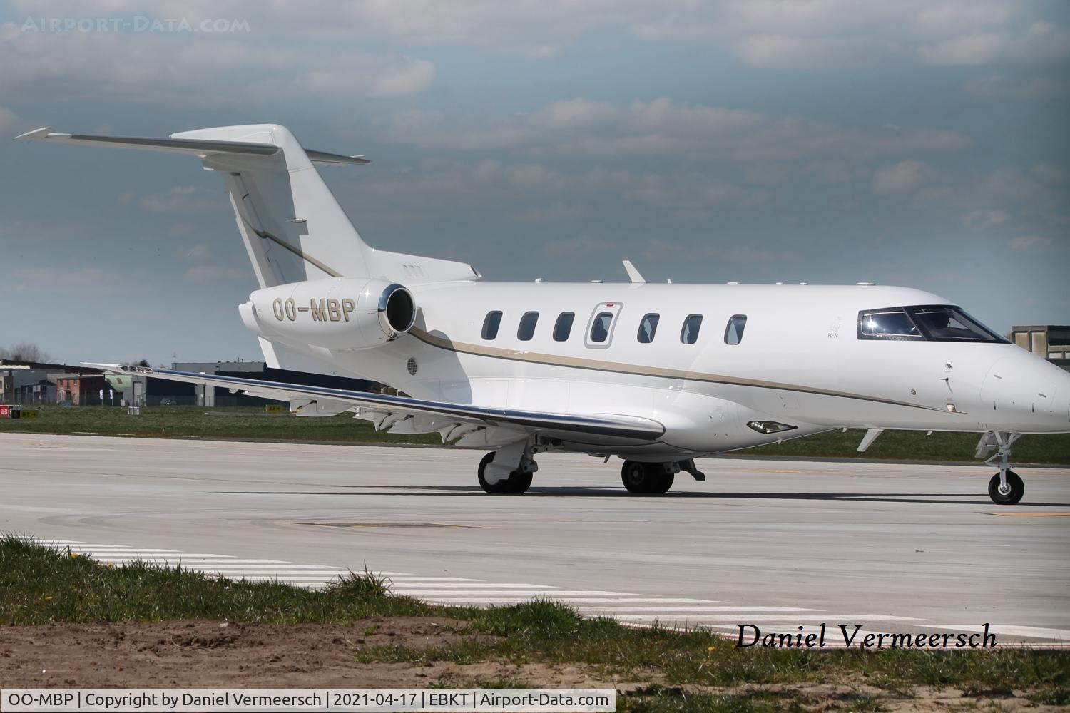 OO-MBP, 2020 Pilatus PC-24 C/N 182, At Kortrijk Airport.