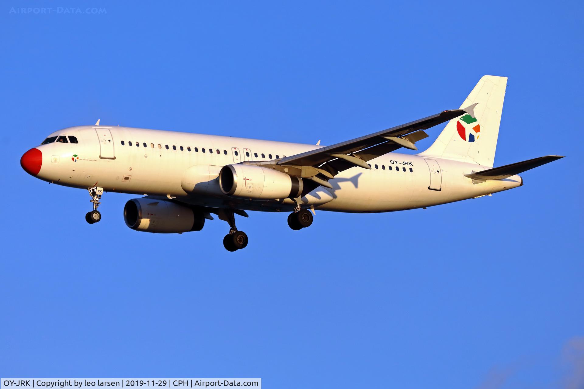 OY-JRK, 1993 Airbus A320-231 C/N 444, Copenhagen 29.11.2019