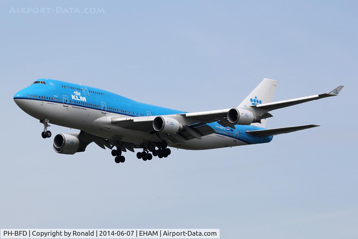 PH-BFD, 1989 Boeing 747-406BC C/N 24001, at spl