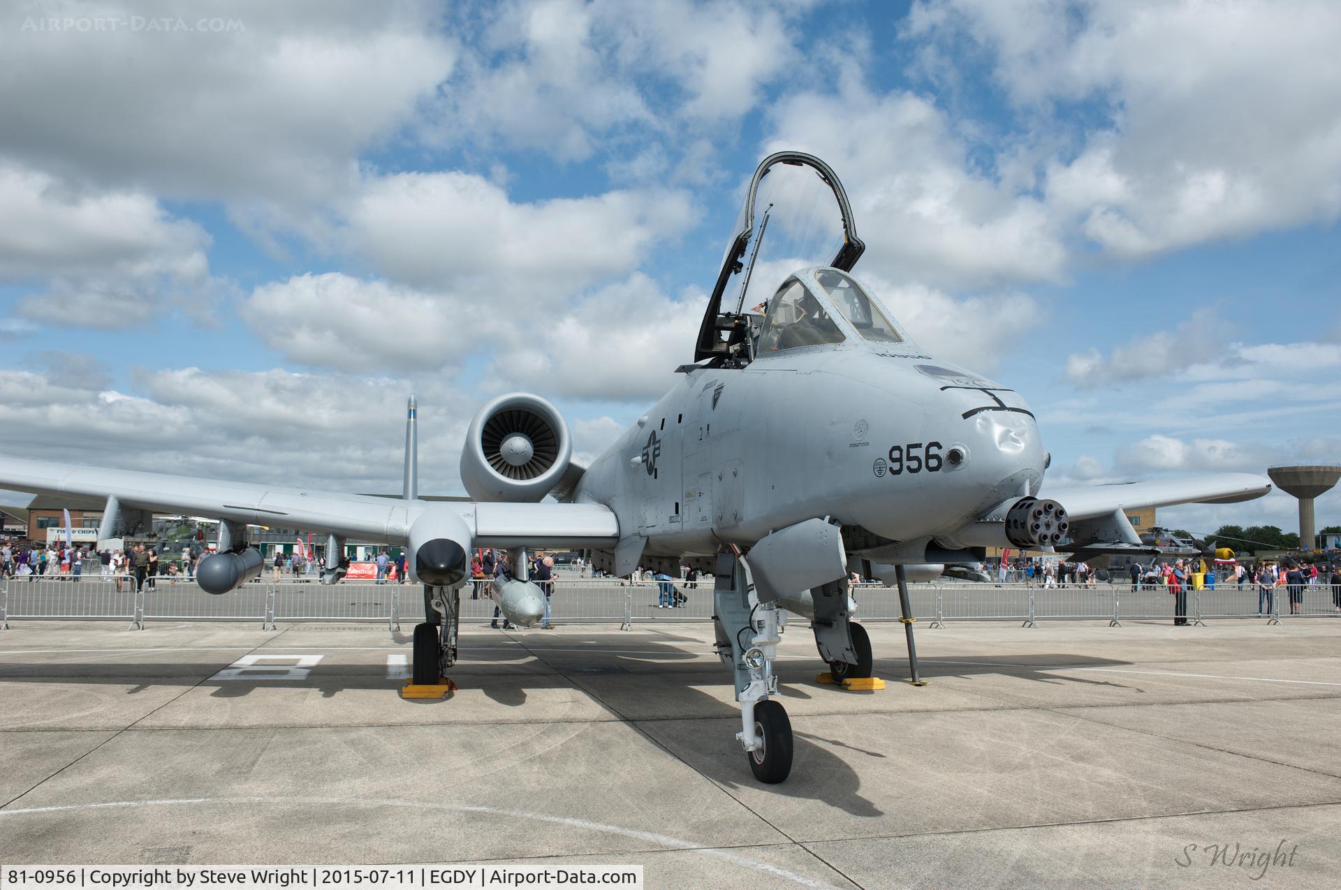 81-0956, 1981 Fairchild Republic A-10C Thunderbolt II C/N A10-0651, RNAS Yeovilton Air Day 2015 UK