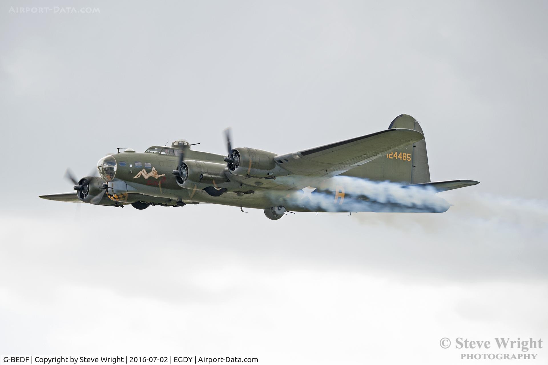 G-BEDF, 1944 Boeing B-17G Flying Fortress C/N 8693, RNAS Yeovilton Air Day 2016 UK