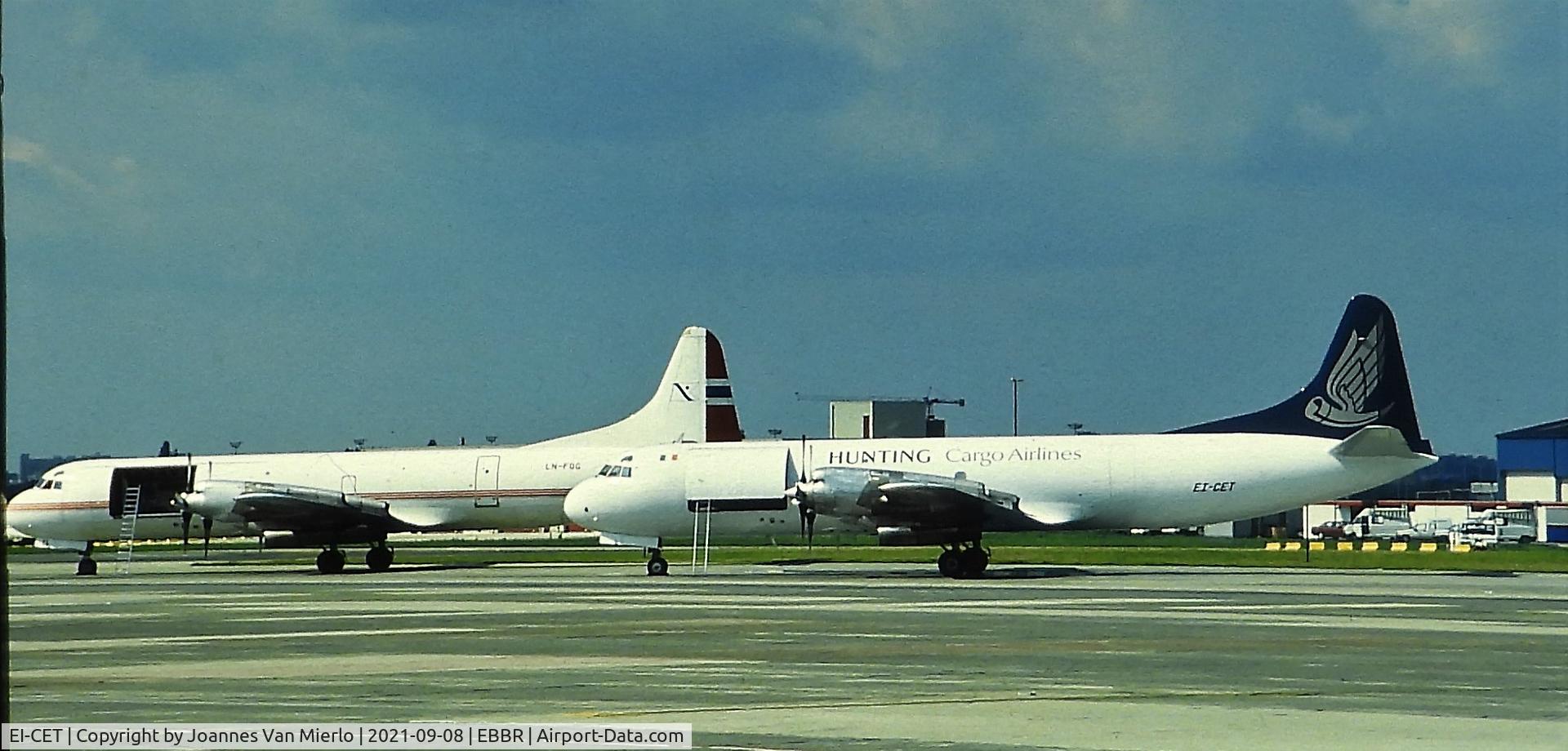 EI-CET, 1966 Lockheed L-188C(A) Electra C/N 1144, DHL BRU HUB Slide scan