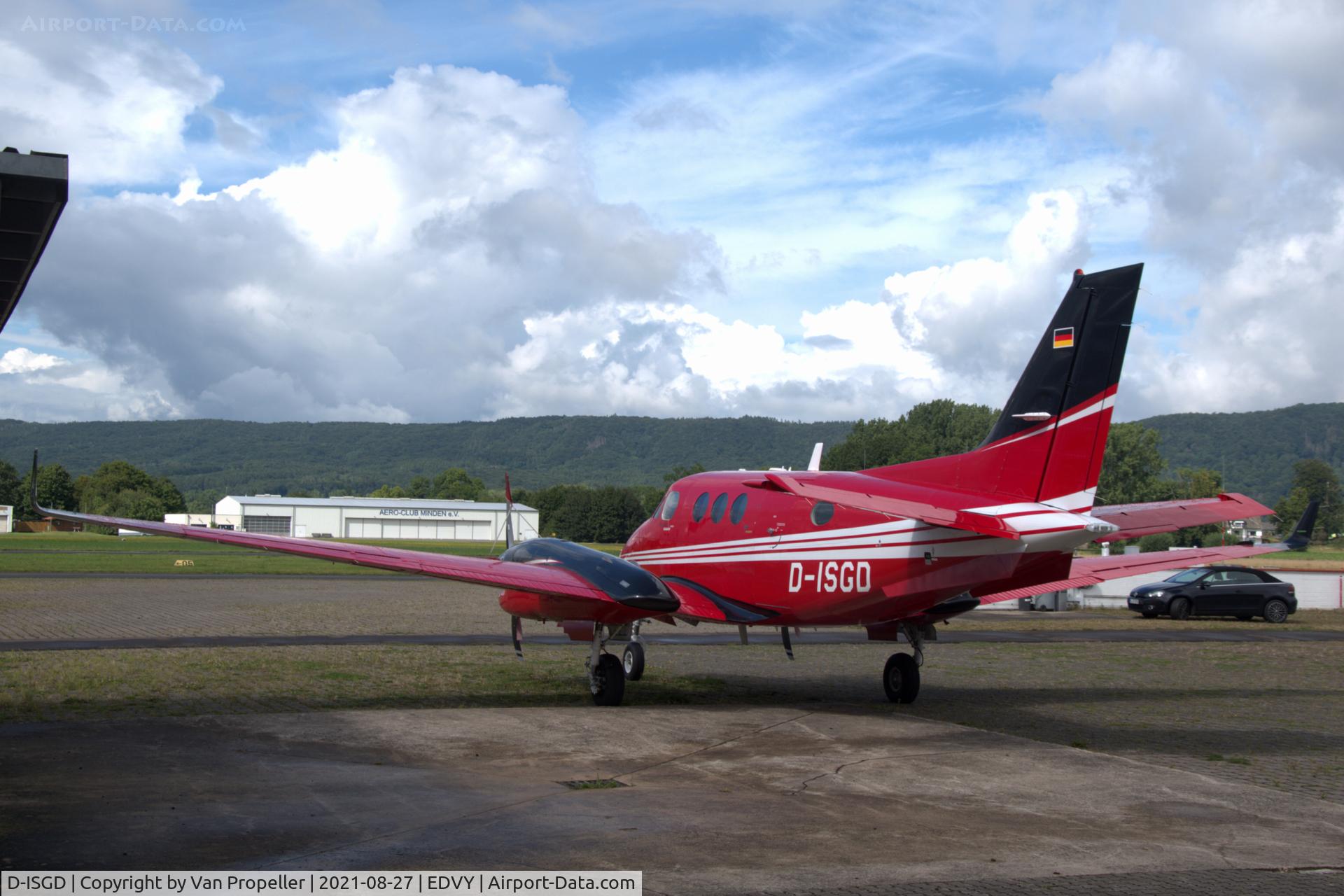D-ISGD, 2008 Hawker Beechcraft C90GTI King Air C/N LJ-1913, Beechcraft King Air C90GTi at Porta Westfalica airport, Germany, 2021
