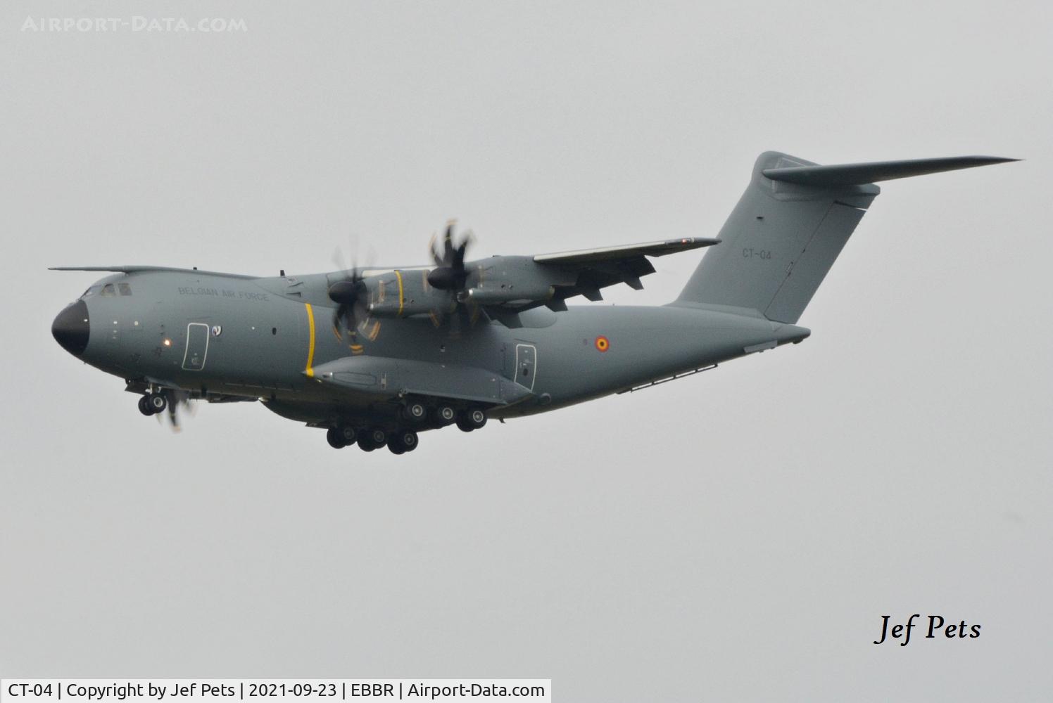 CT-04, 2021 Airbus A400M-180 Atlas C/N 114, Arrival at Melsbroek on delivery flight from Sevilla.