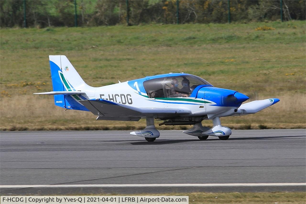 F-HCDG, 2016 Robin DR-401-120 C/N 2693, Robin DR401-120, Landing rwy 07R, Brest-Bretagne Airport (LFRB-BES)