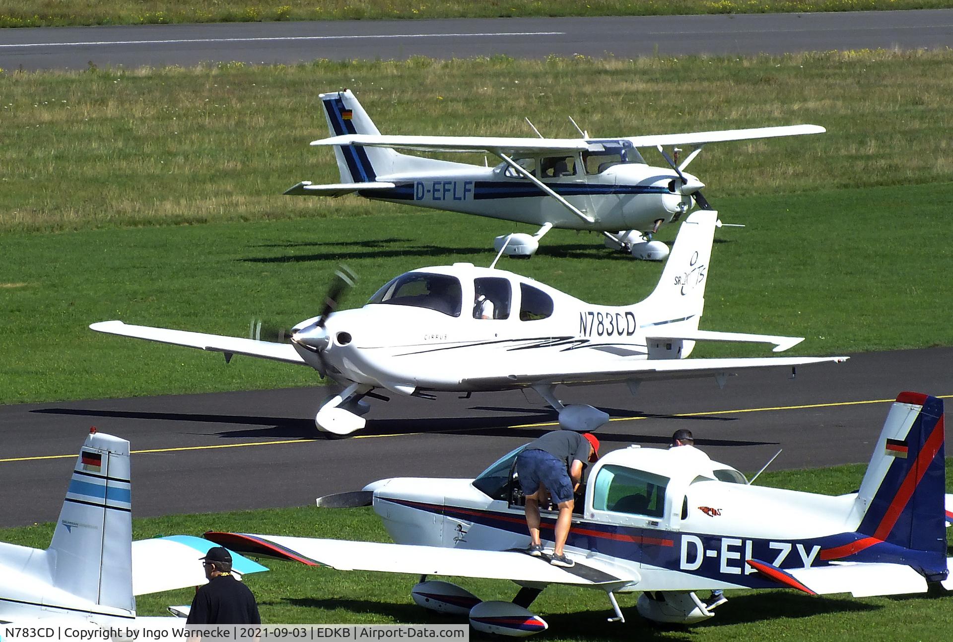 N783CD, 2005 Cirrus SR20 C/N 1573, Cirrus SR20 GTS at Bonn-Hangelar airfield during the Grumman Fly-in 2021