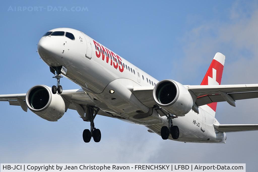 HB-JCI, 2018 Bombardier CSeries CS300 (BD-500-1A11) C/N 55023, LX552 from Zurich (ZRH)