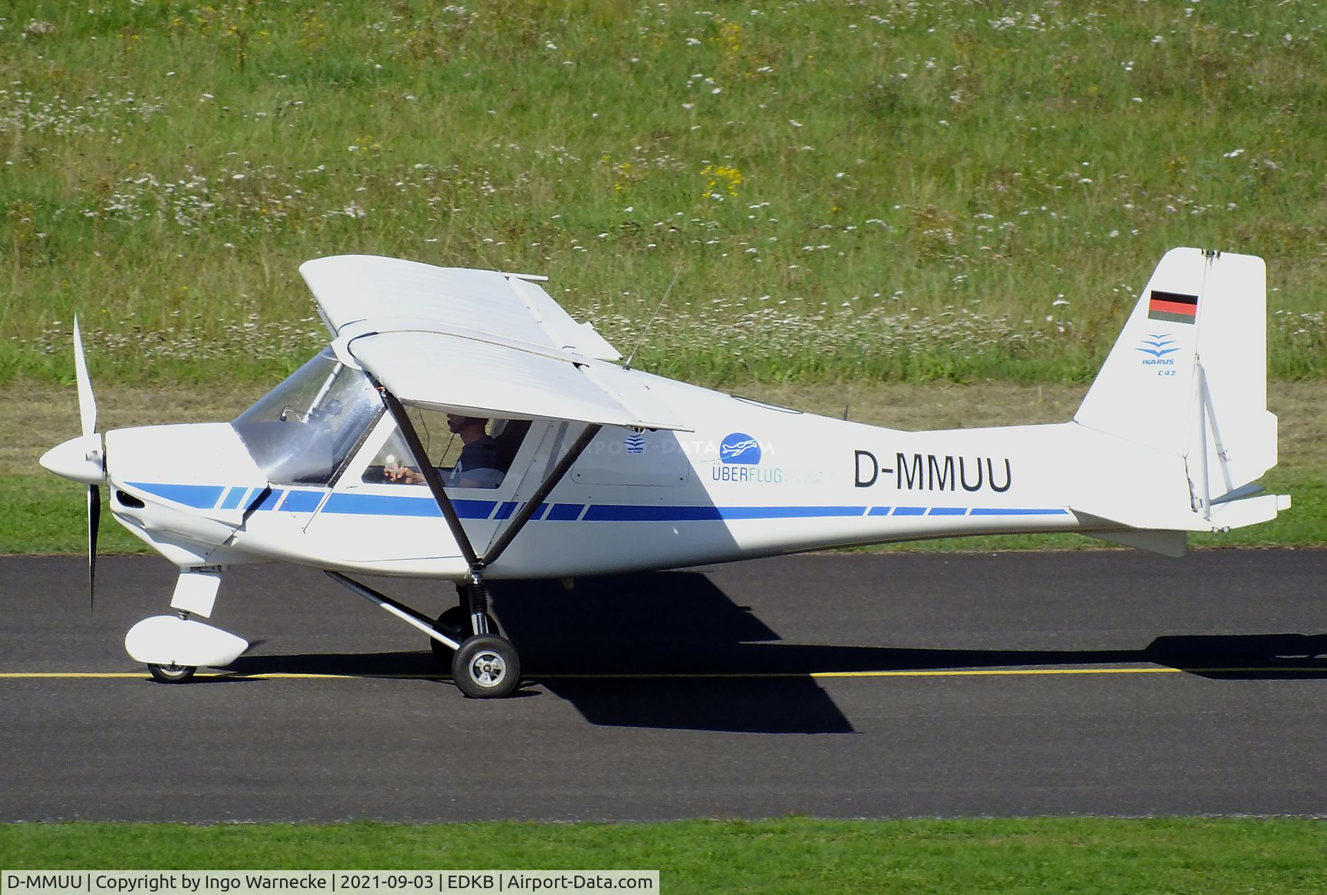 D-MMUU, 1998 Comco Ikarus C42 C/N 9801-6060, Comco Ikarus C42 at Bonn-Hangelar airfield during the Grumman Fly-in 2021