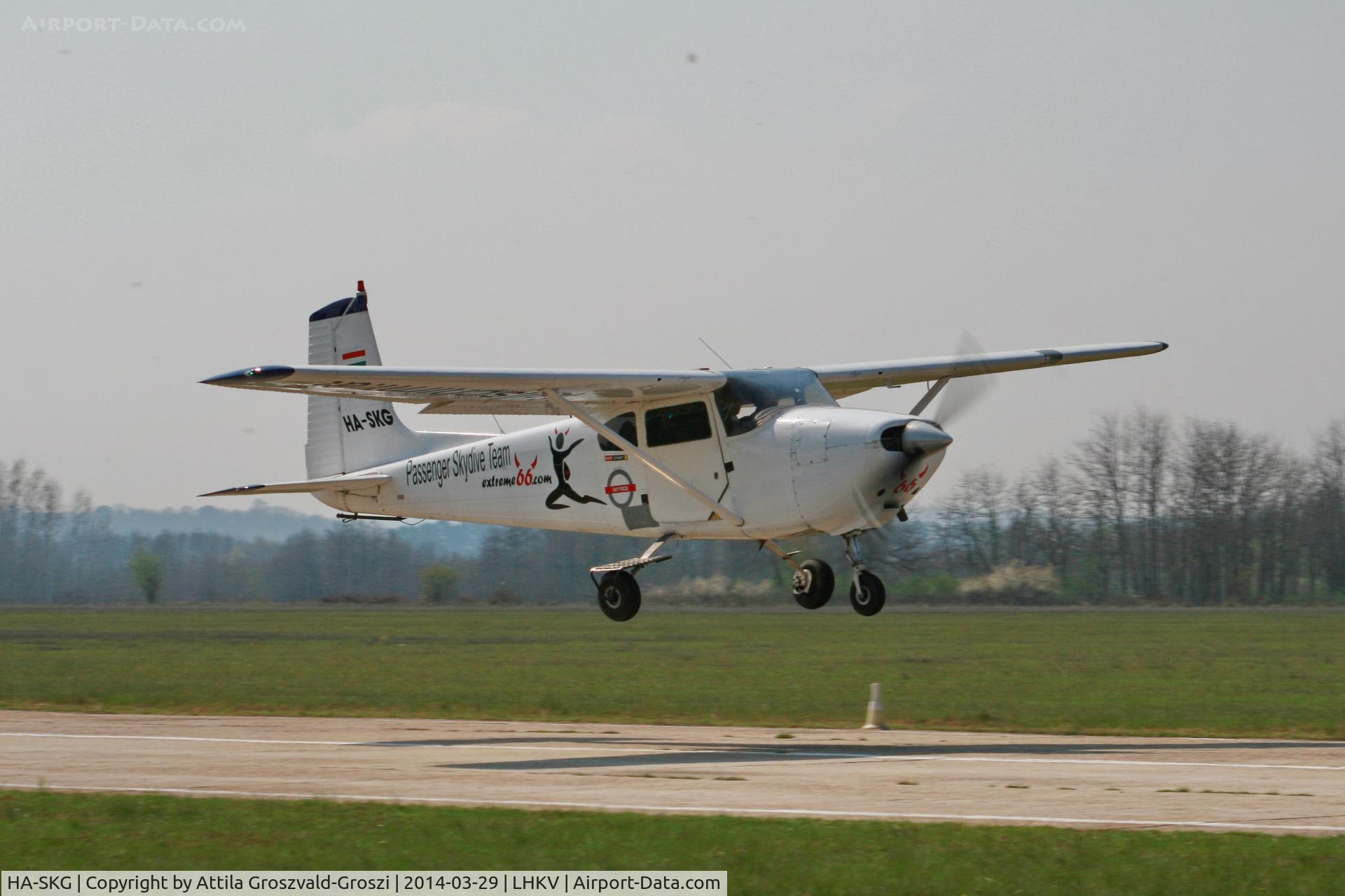 HA-SKG, 1957 Cessna 182A Skylane C/N 34371, LHKV - Kaposújlak Airport, Hungary