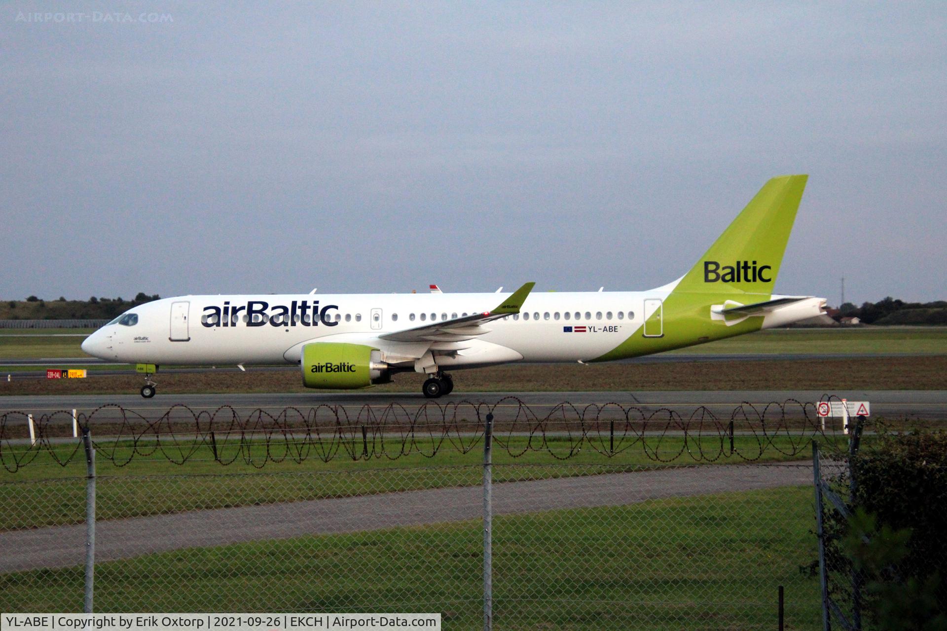 YL-ABE, 2021 Airbus A220-300 C/N 55131, YL-ABE landed rw 04L