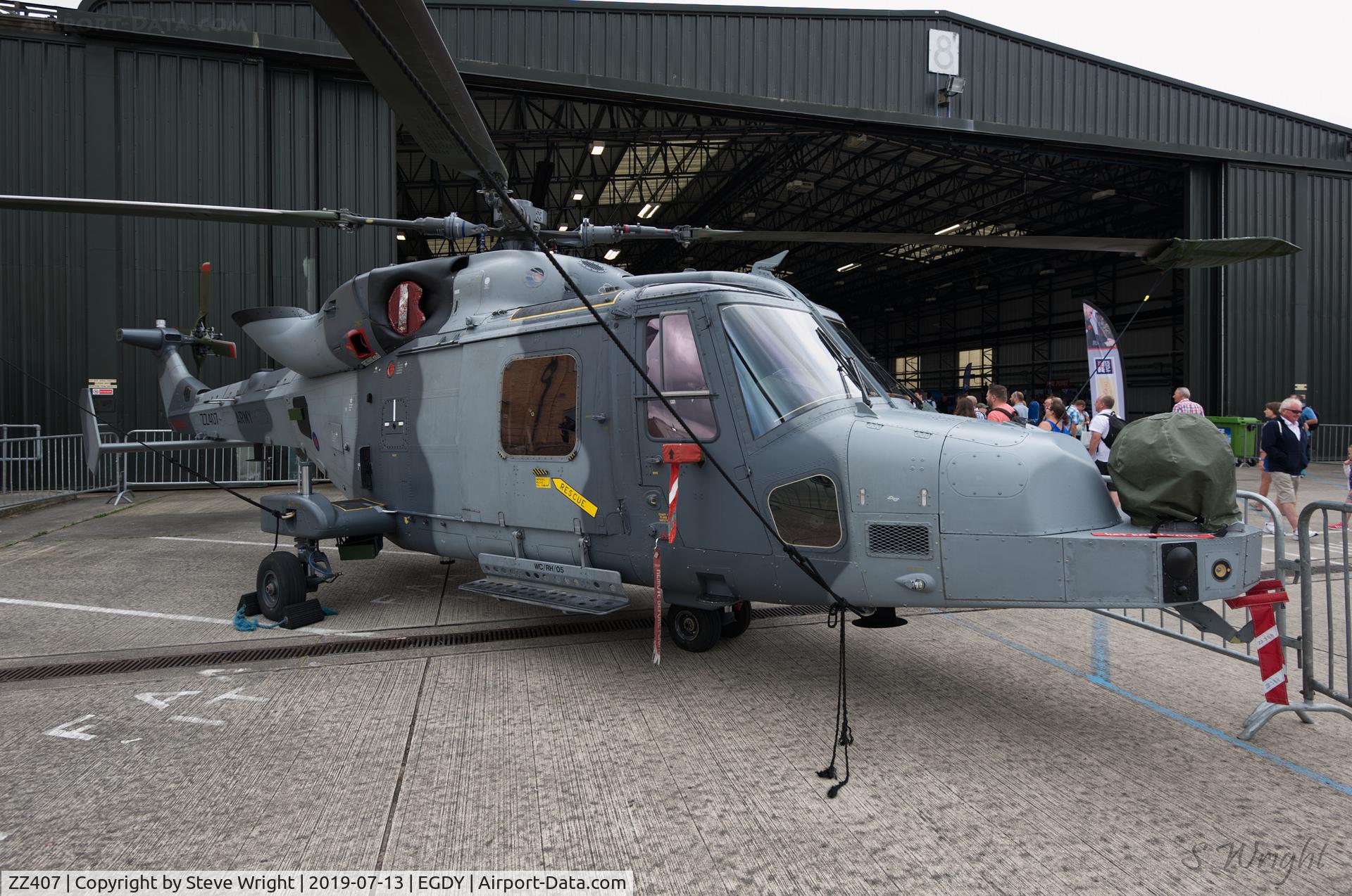 ZZ407, 2011 AgustaWestland AW-159 Wildcat AH.1 C/N 477, RNAS Yeovilton Air Day 2019 UK