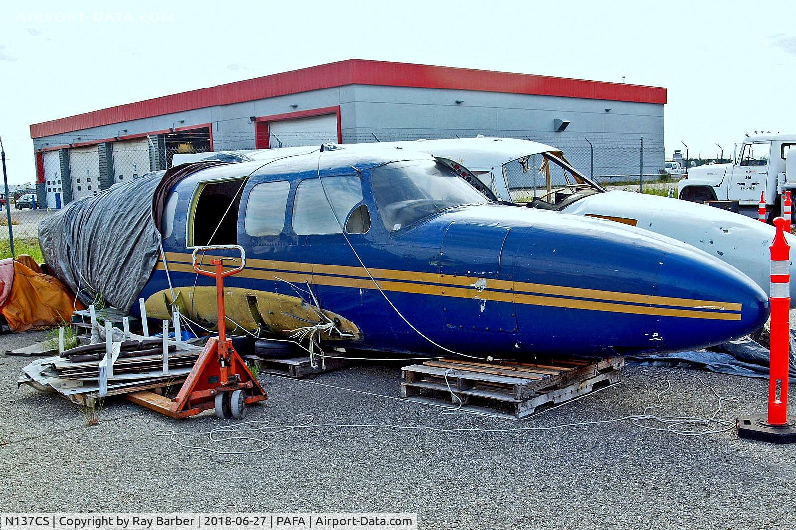 N137CS, 1981 Piper PA-31-350 Chieftain C/N 31-8152137, N137CS   Piper PA-31-350 Navajo Chieftain [31-8152137] (Ravn Alaska) Fairbanks~G 27/06/2018