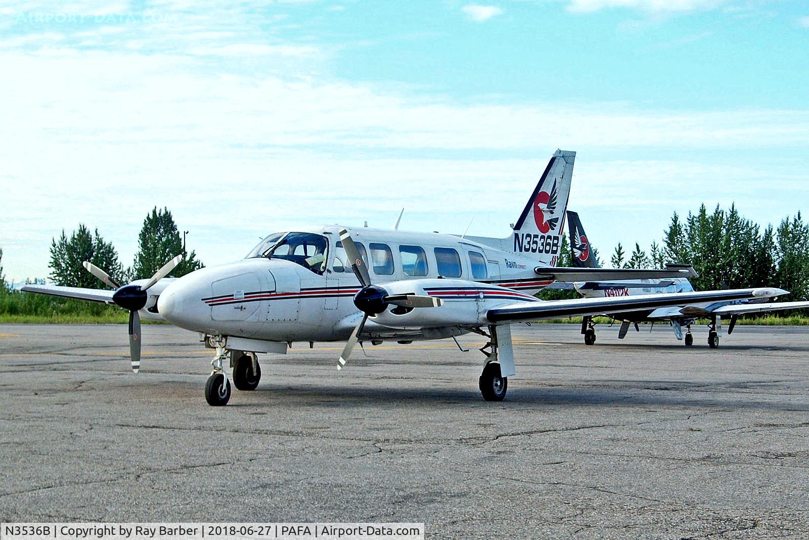 N3536B, 1979 Piper PA-31-350 Chieftain C/N 31-7952205, N3536B   Piper PA-31-350 Navajo Chieftain [31-7952205] (Ravn Connect) Fairbanks~G 27/06/2018