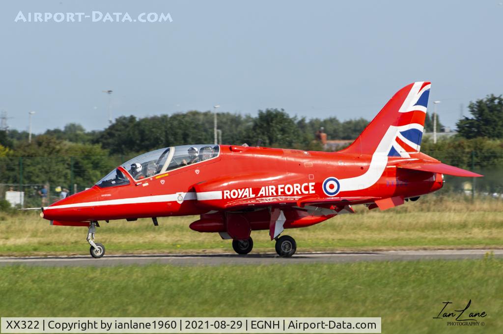 XX322, 1980 Hawker Siddeley Hawk T.1A C/N 165/312147, Red Arrows