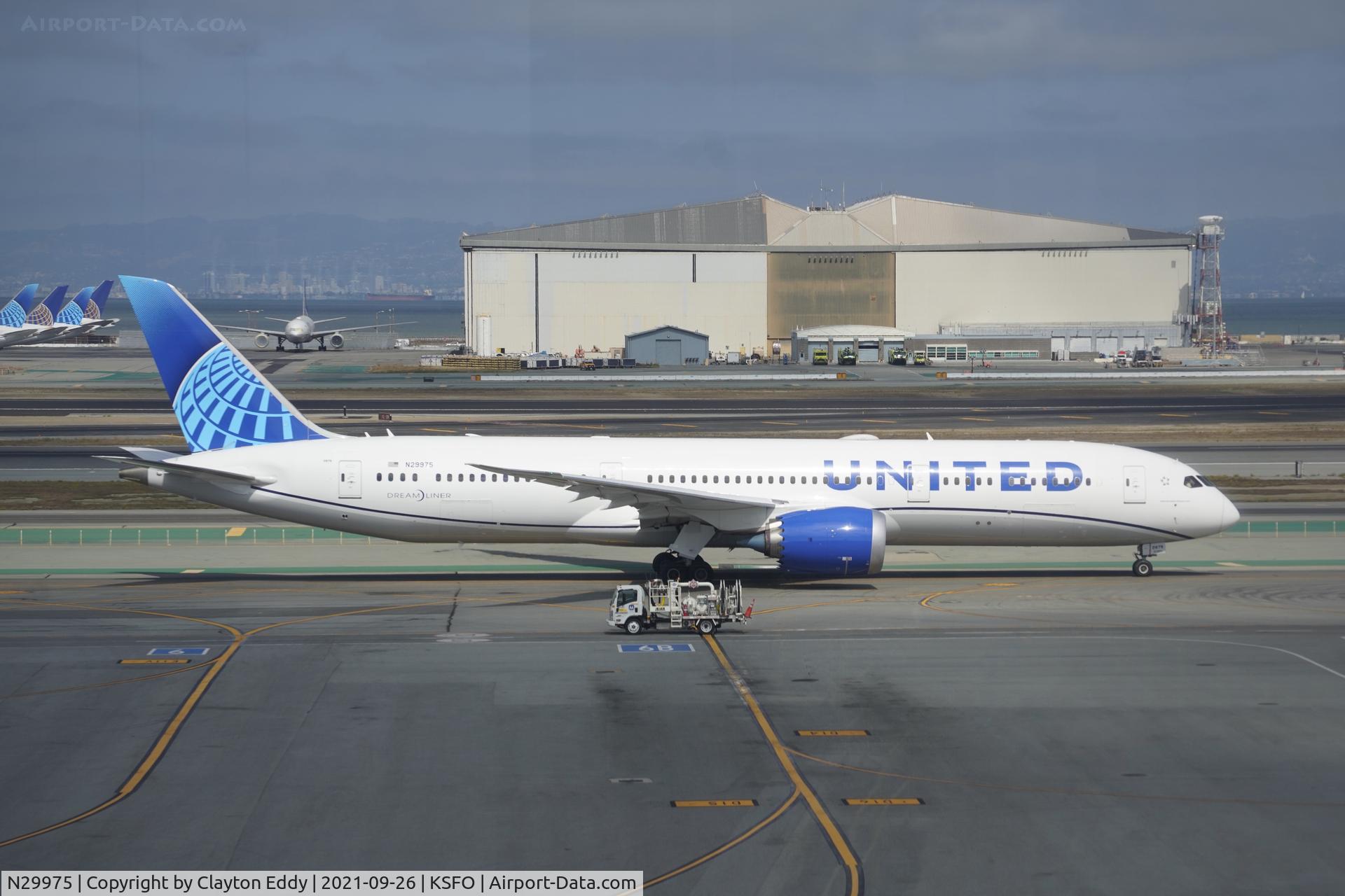N29975, 2020 Boeing 787-9 Dreamliner C/N 66134, Sky Terrace SFO 2021.