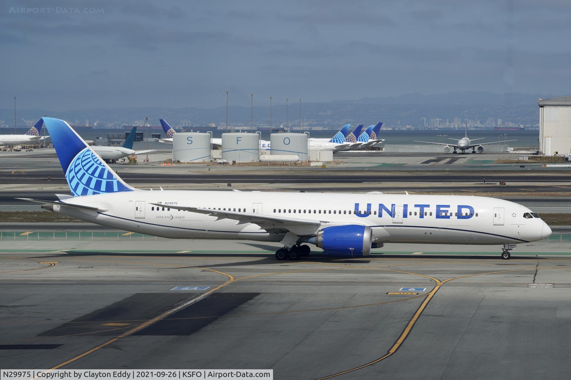 N29975, 2020 Boeing 787-9 Dreamliner C/N 66134, Sky Terrace SFO 2021.