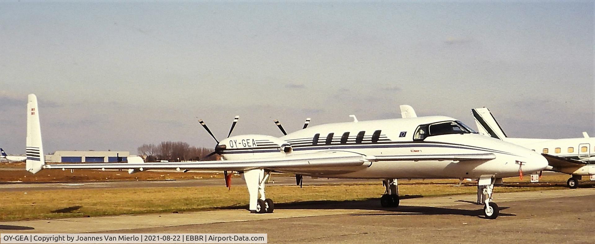 OY-GEA, 1990 Beechcraft 2000 Starship C/N NC-8, Slide scan
