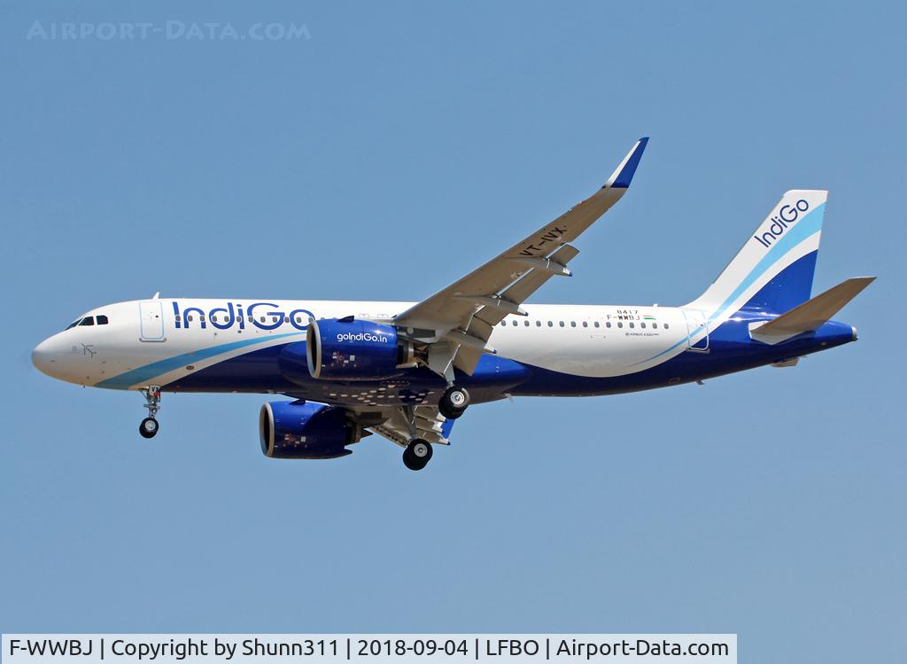 F-WWBJ, 2018 Airbus A320-271N C/N 8417, C/n 8417 - To be VT-IVX