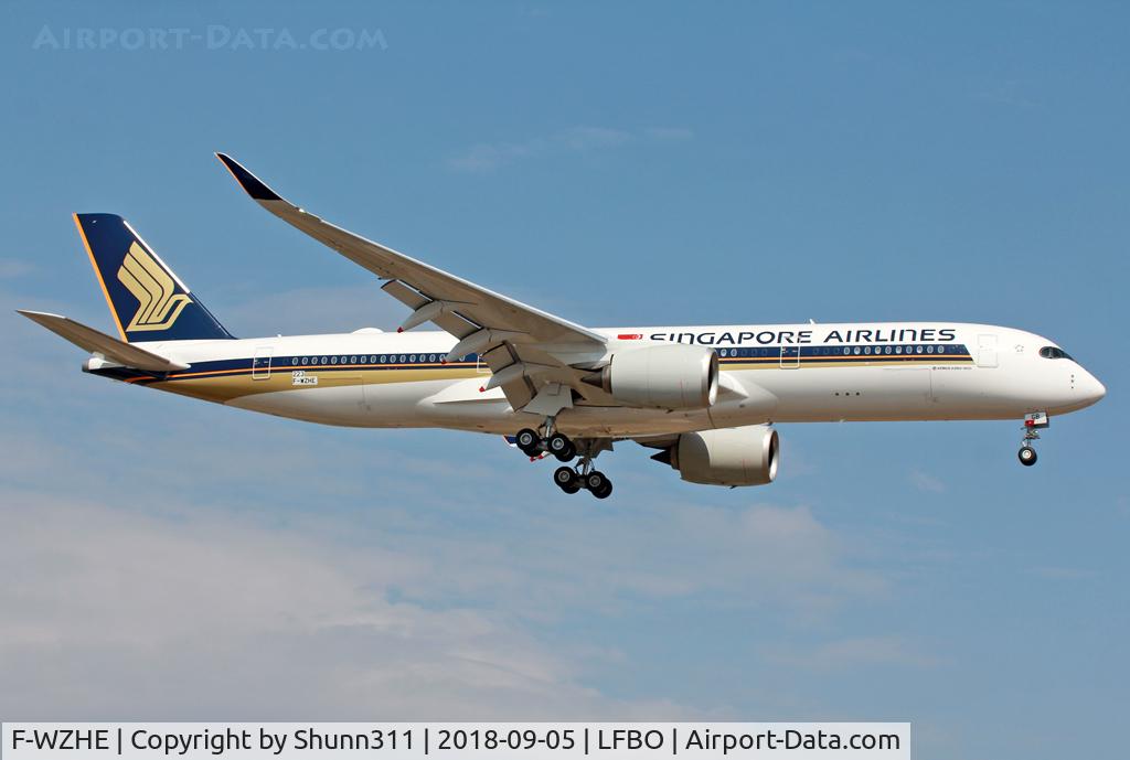 F-WZHE, 2018 Airbus A350-941 C/N 0223, C/n 0223 - To be 9V-SGB